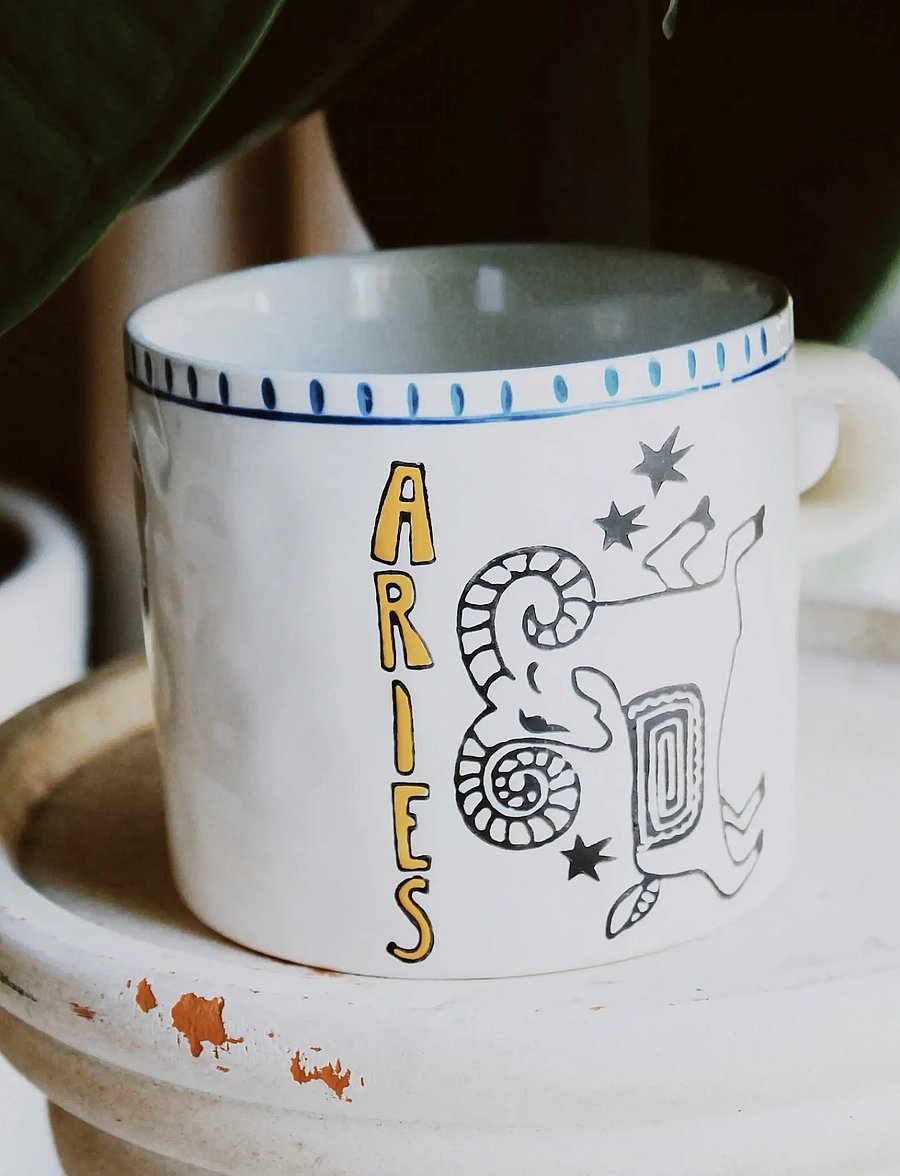 Anna + Nina - Zodiac Tea Mug - teetassid - aries - 0
