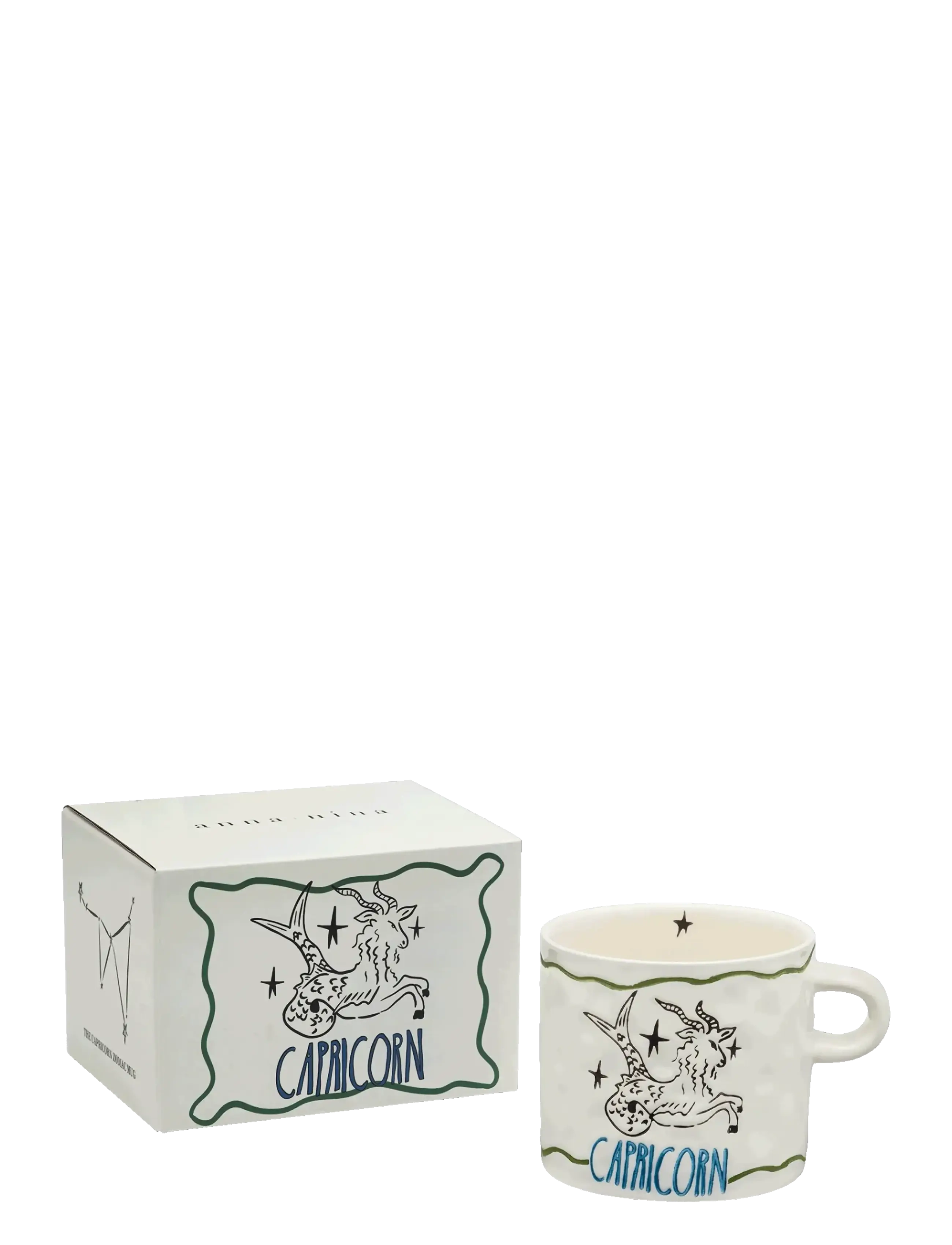 Anna + Nina Zodiac Tea Mug, Tea Kop, Creme, Str: 50 CL