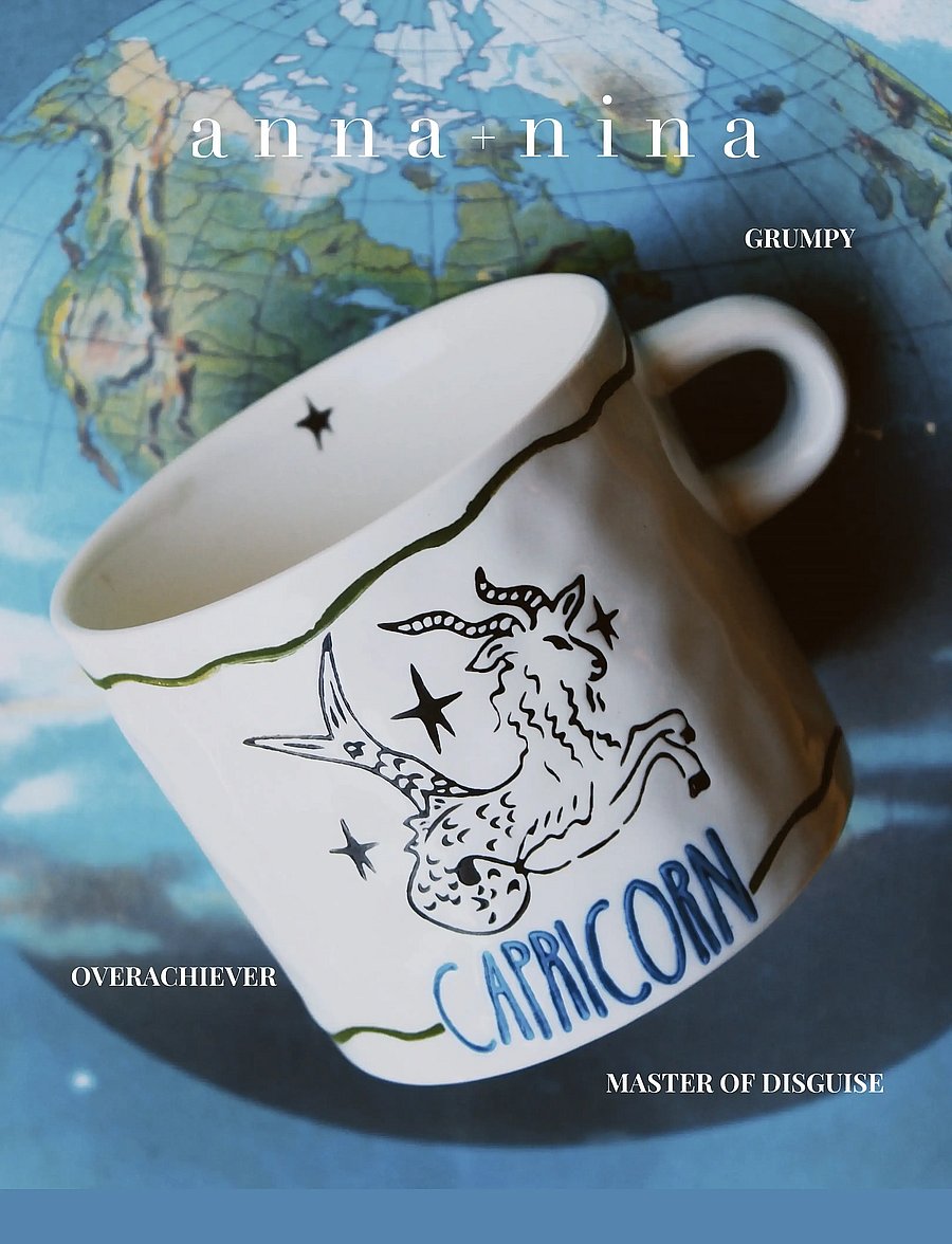 Anna + Nina - Zodiac Tea Mug - teetassid - capricorn - 0