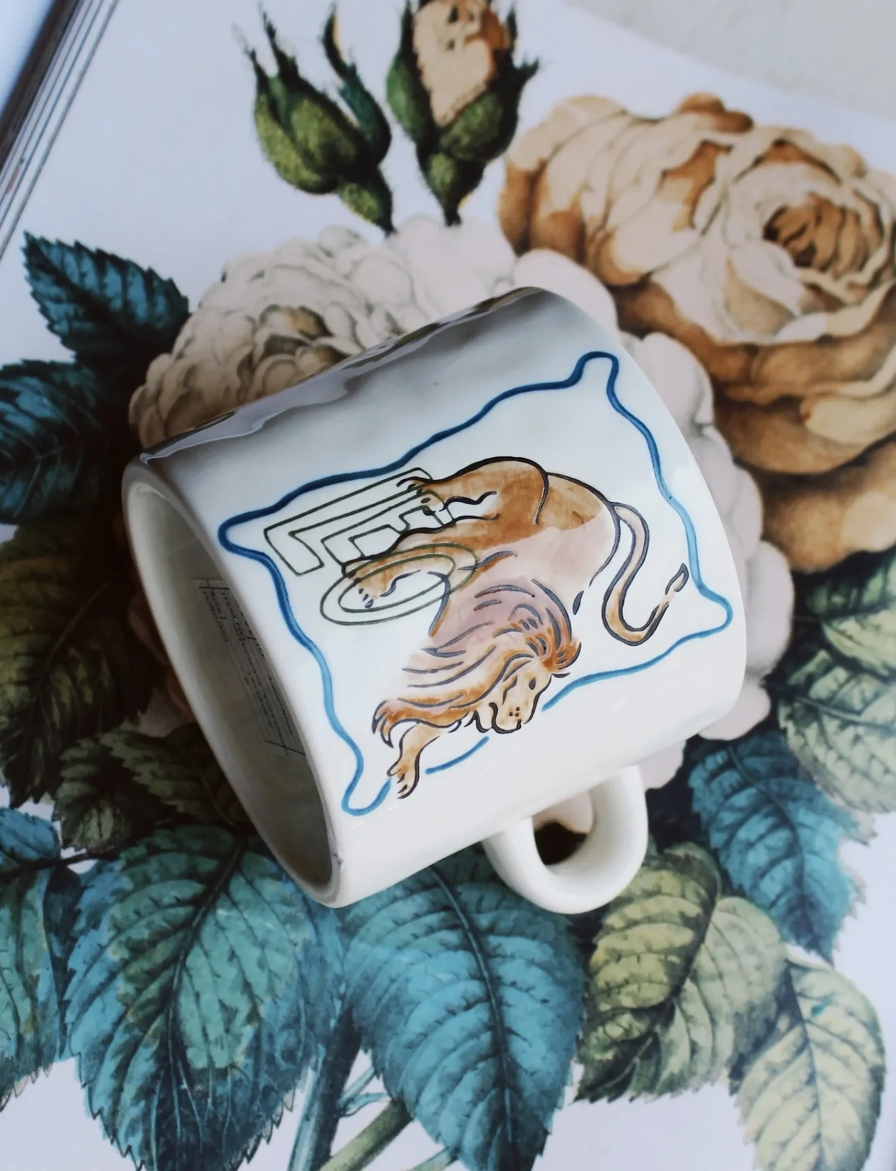 Anna + Nina Zodiac Tea Mug, 50 CL, Cream, Kopper & Krus > Tekopper, Unisex
