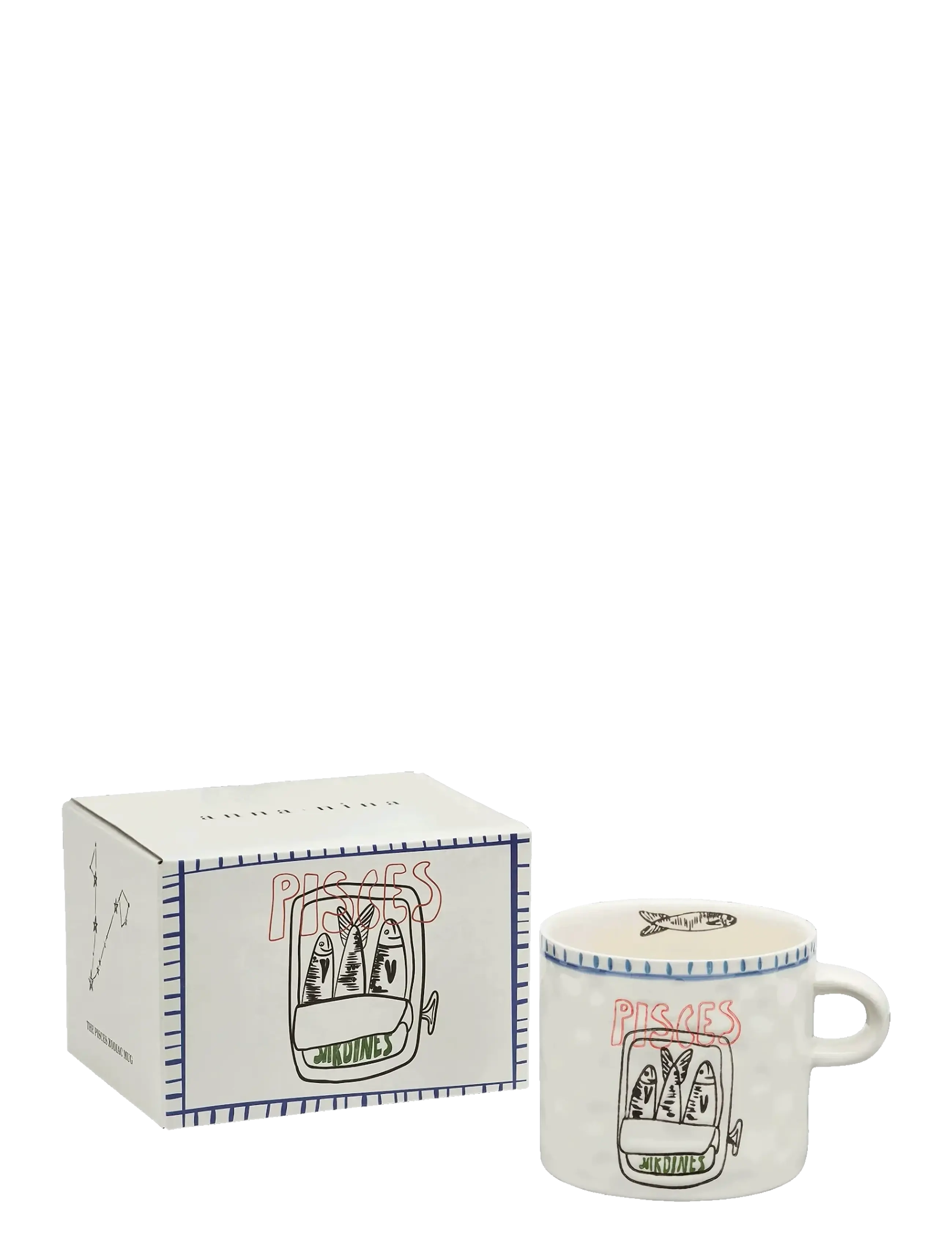 Anna + Nina Zodiac Tea Mug, Tea Kop, Creme, Str: 50 CL