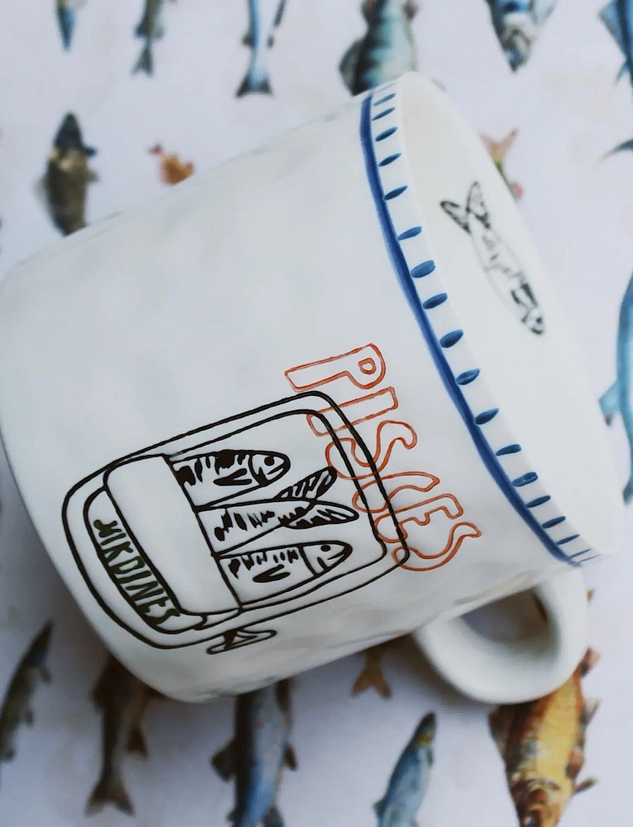 Anna + Nina - Zodiac Tea Mug - teetassid - pisces - 0