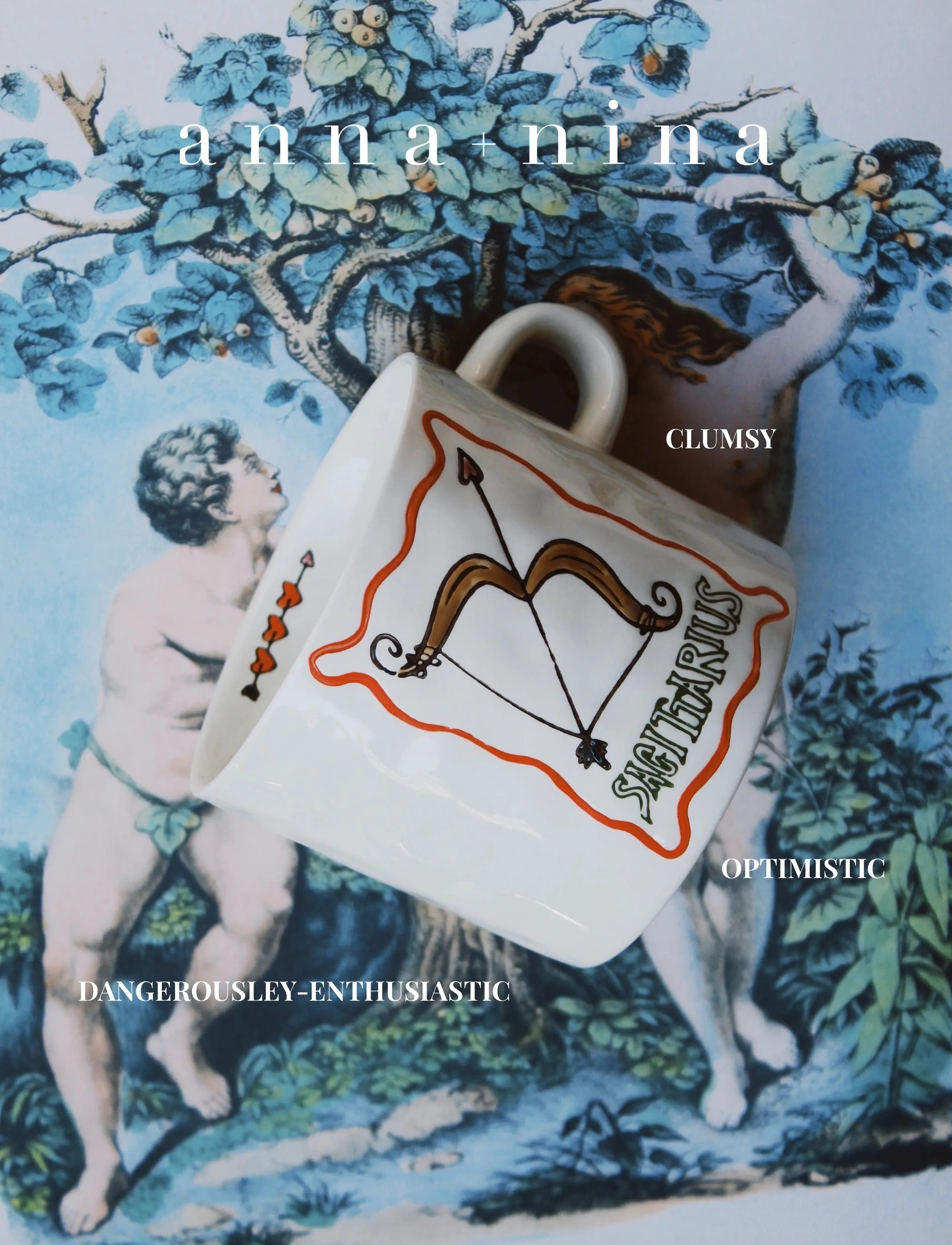 Anna + Nina - Zodiac Tea Mug - teekupit - sagittarius - 3
