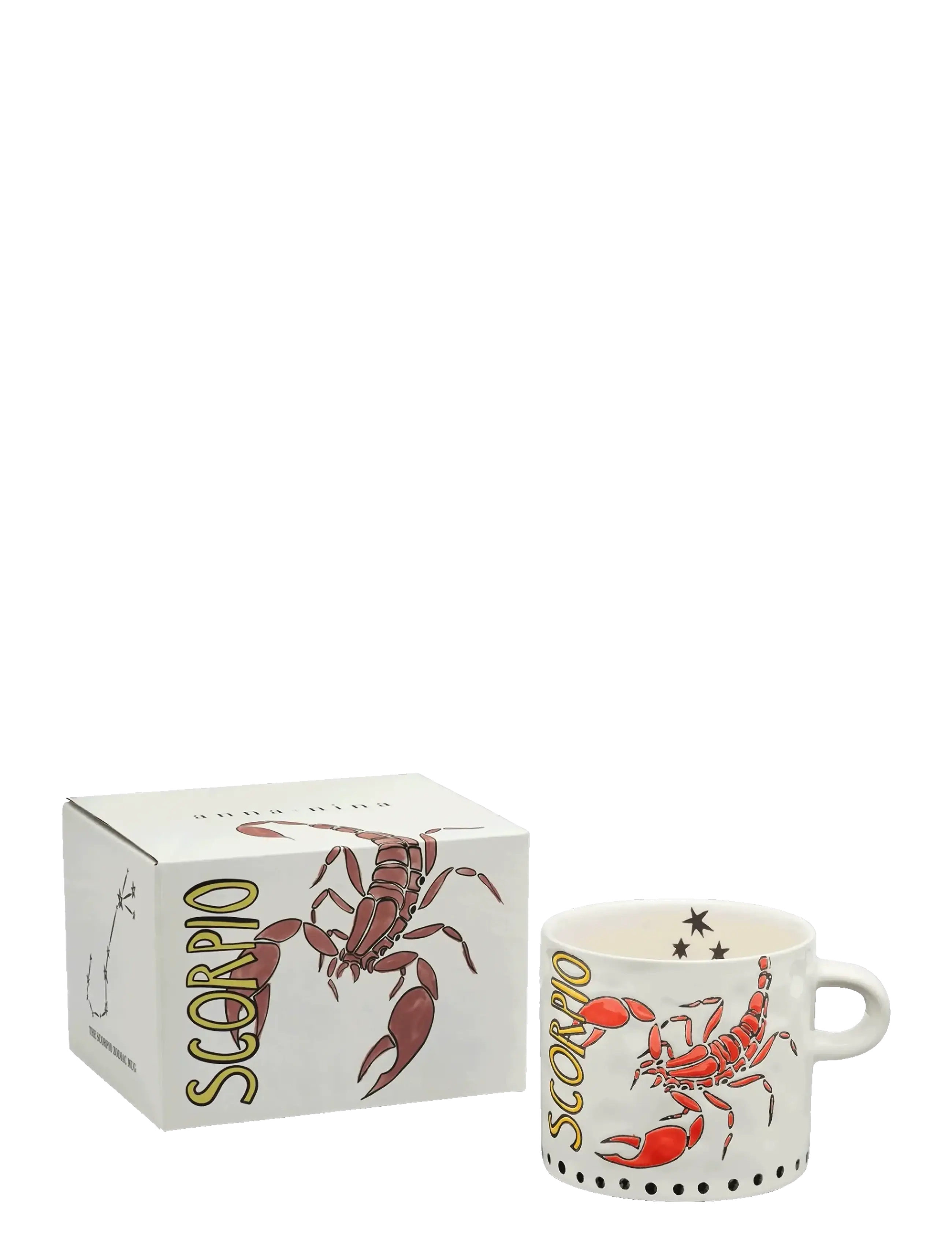 Anna + Nina Zodiac Tea Mug, Tea Kop, Creme, Str: 50 CL