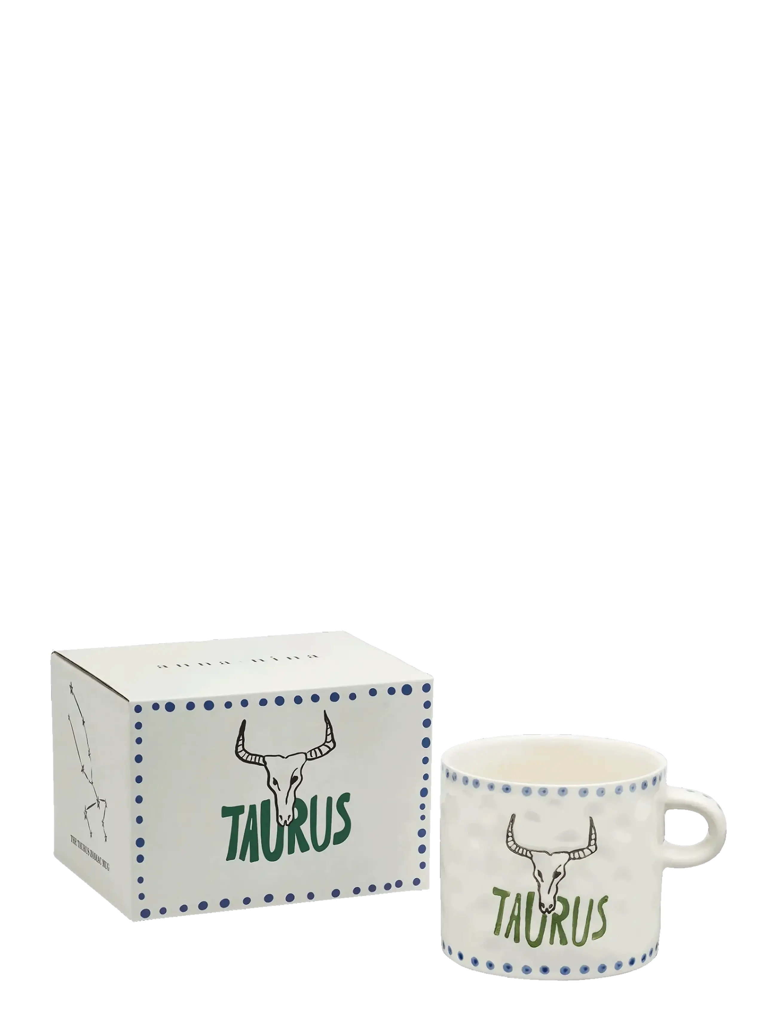 Anna + Nina Zodiac Tea Mug, Tea Kop, Creme, Str: 50 CL