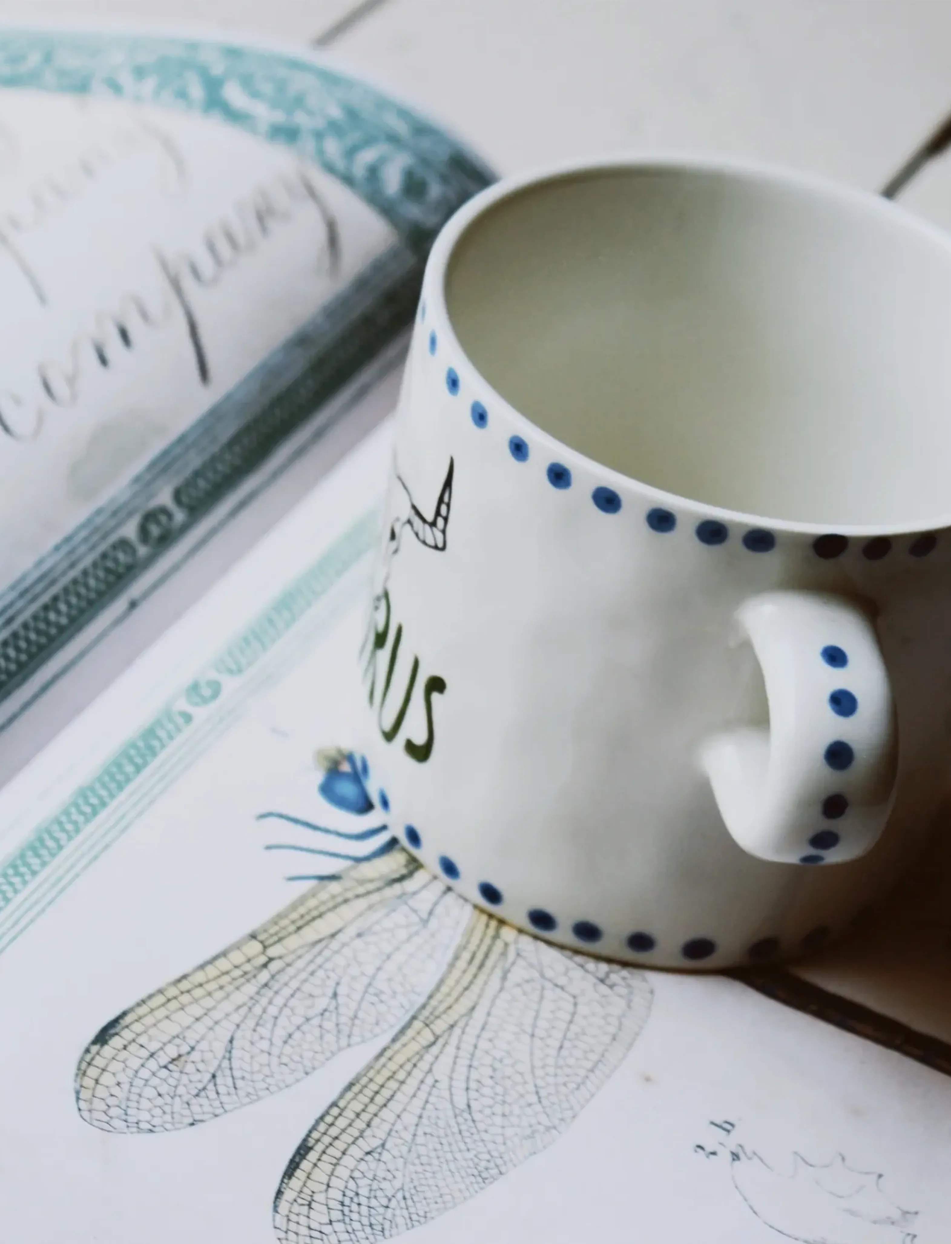 Anna + Nina Zodiac Tea Mug, 50 CL, Cups & Mugs, Creme - Cups, Homeware
