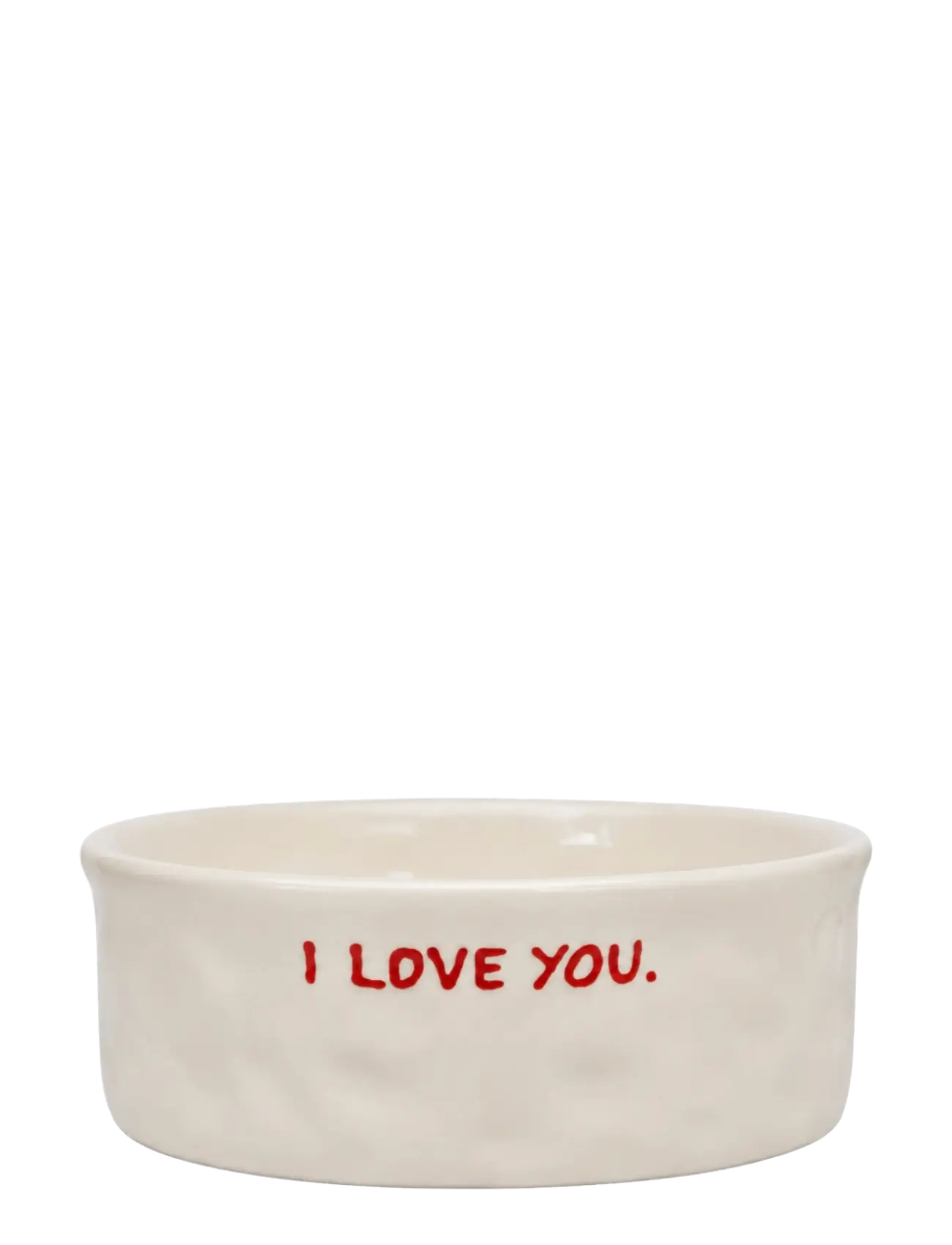 Anna + Nina I Love You Pet Bowl - Anna + Nina - WHITE / white