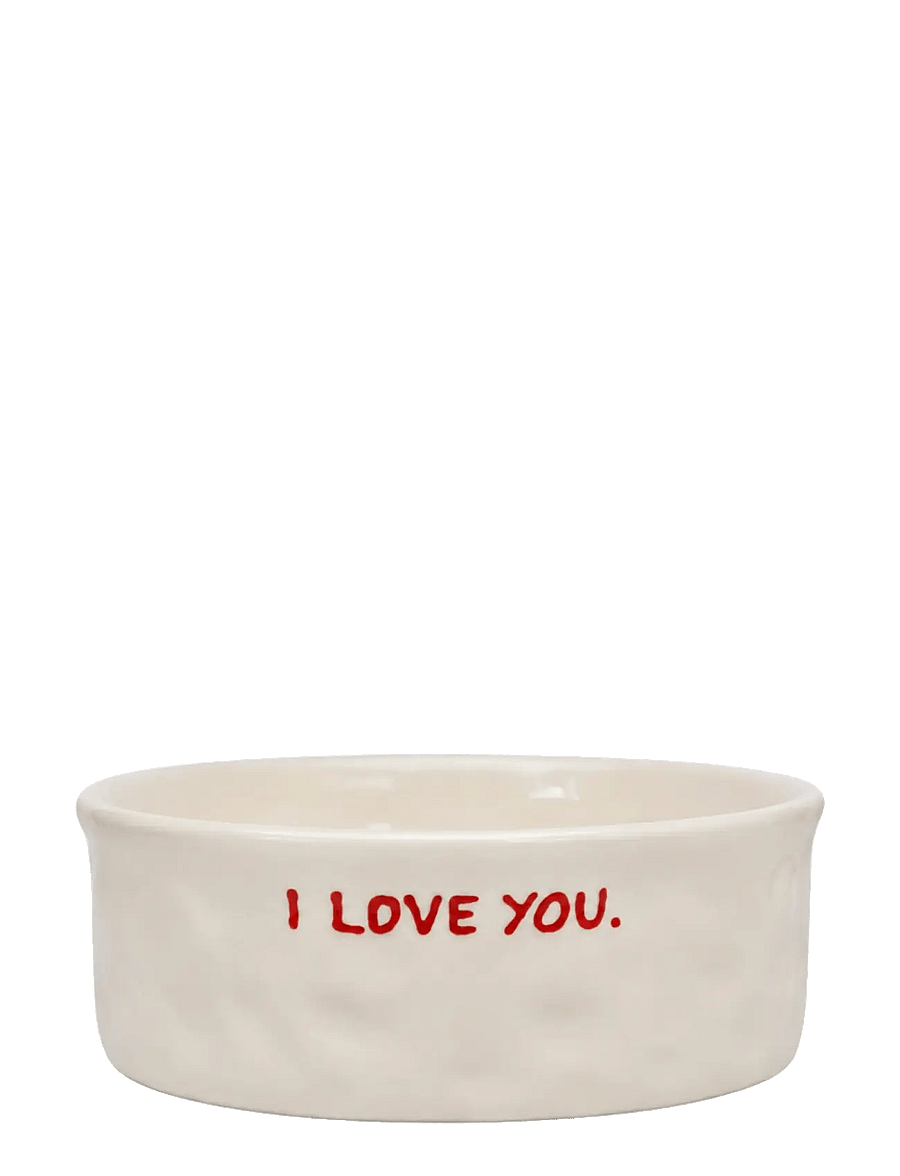 Anna + Nina - I Love You Pet Bowl - für die haustiere - white - 1