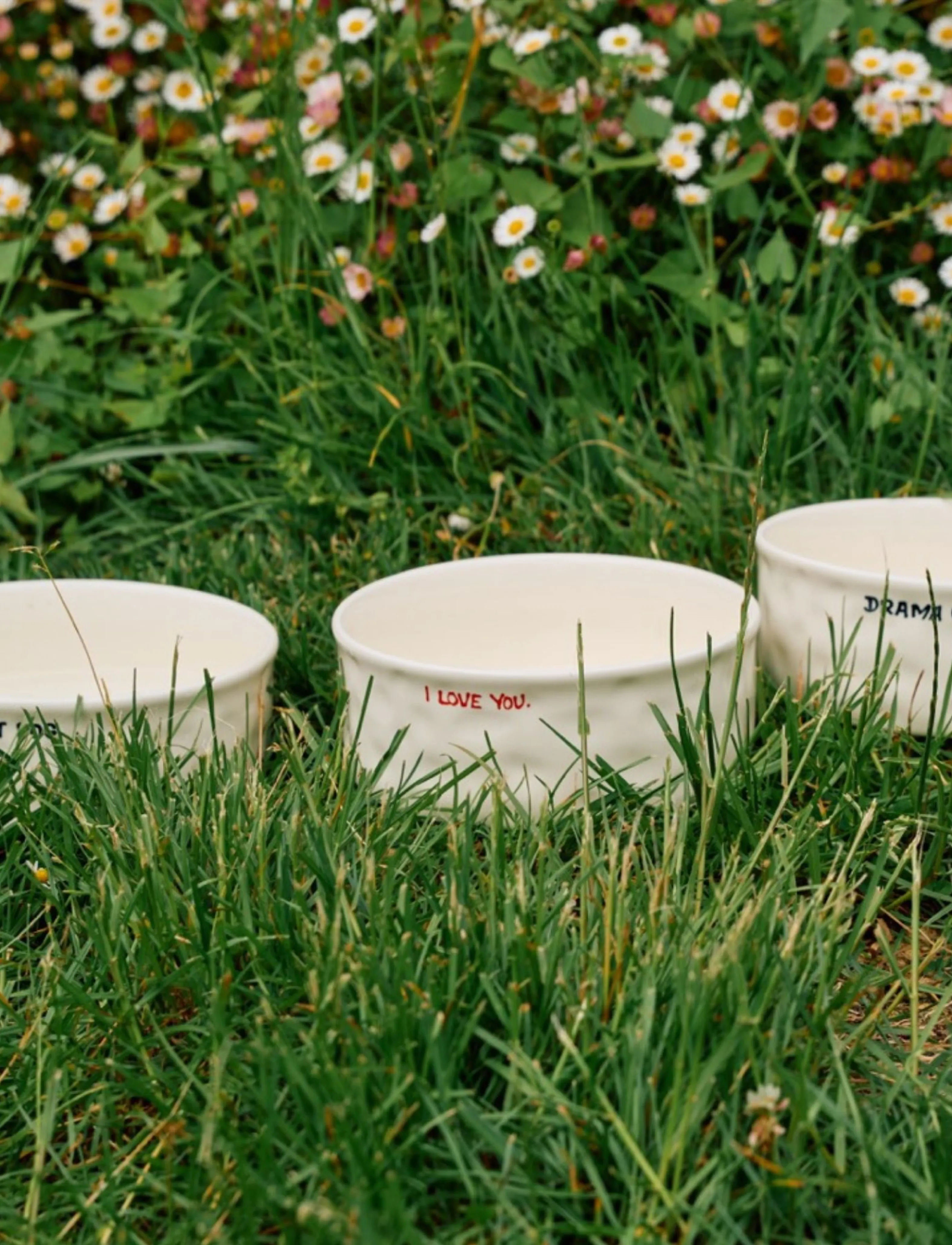 Anna + Nina - I Love You Pet Bowl - til kæledyrene - white - 3