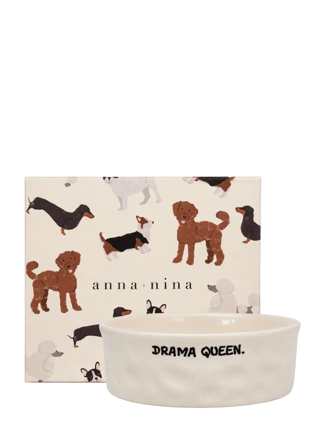 Anna + Nina - Drama Queen Pet Bowl - til kæledyrene - white - 2