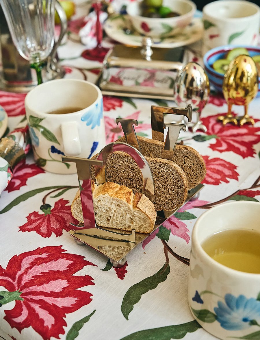 Anna + Nina - Love Toast Rack - brotkästen & brotkörbe - silver - 2