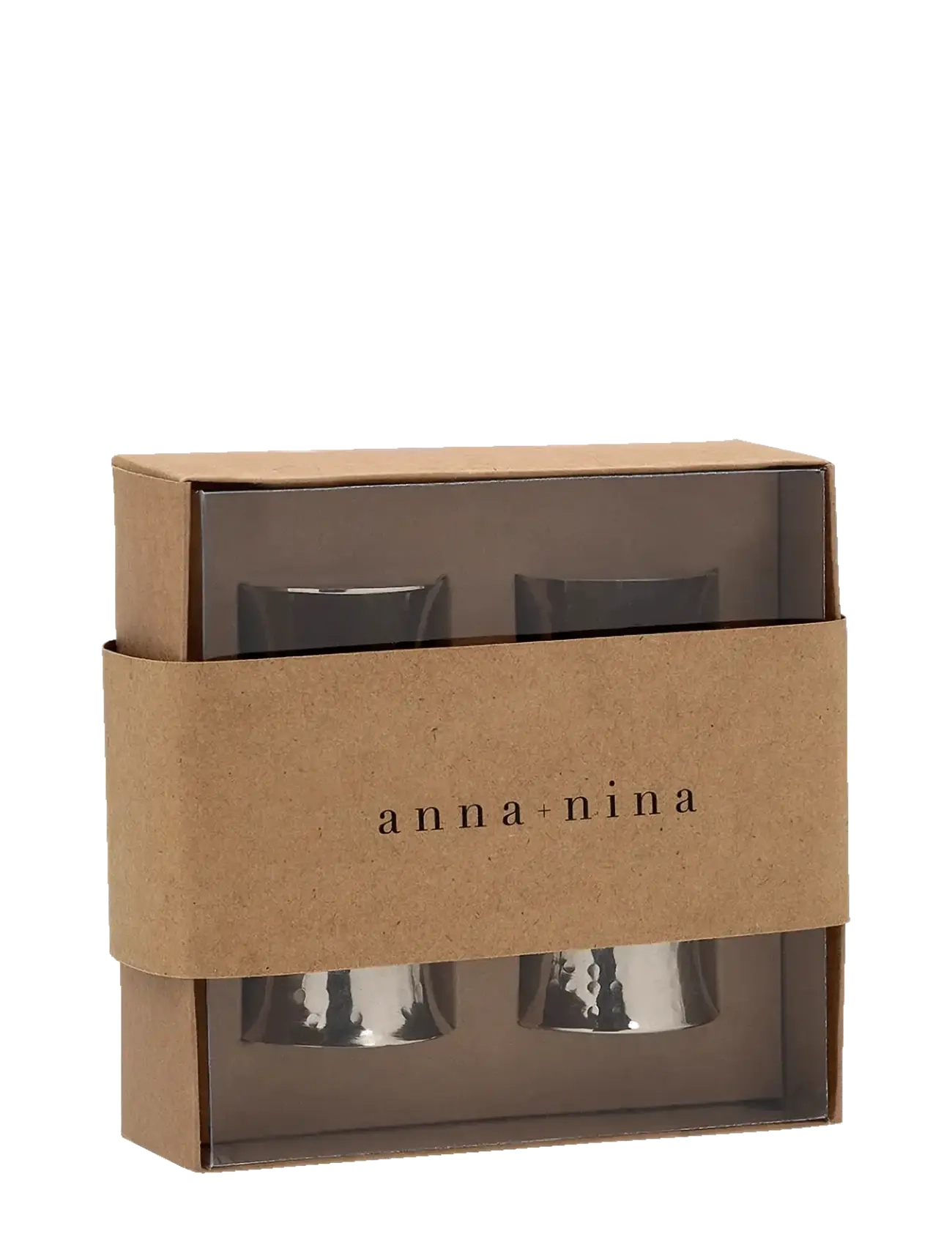 Anna + Nina - Silver Linings Napking Rings Set of 4 - servettringar & servettställ - silver - 2
