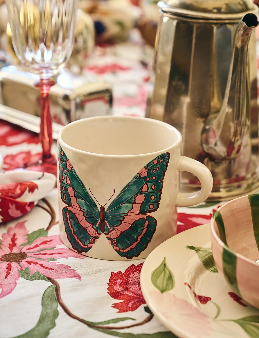 Anna + Nina - Butterfly Manor Tea Mug - multicolor - 0