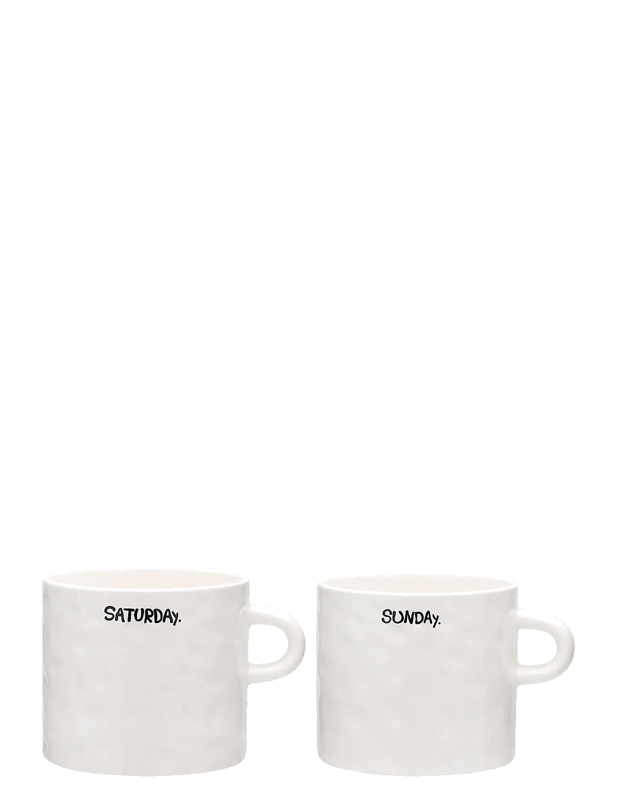 Anna + Nina - Weekend Tea Mug Set of 2 - white - 0