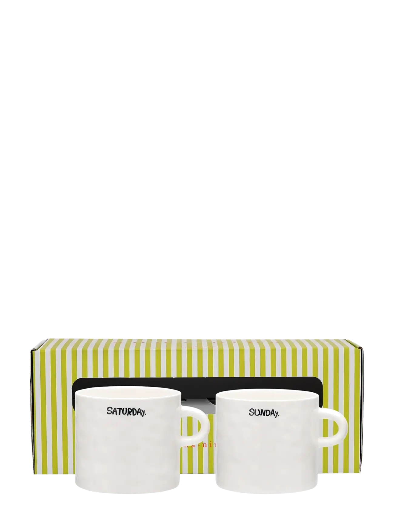 Anna + Nina - Weekend Tea Mug Set of 2 - white - 1