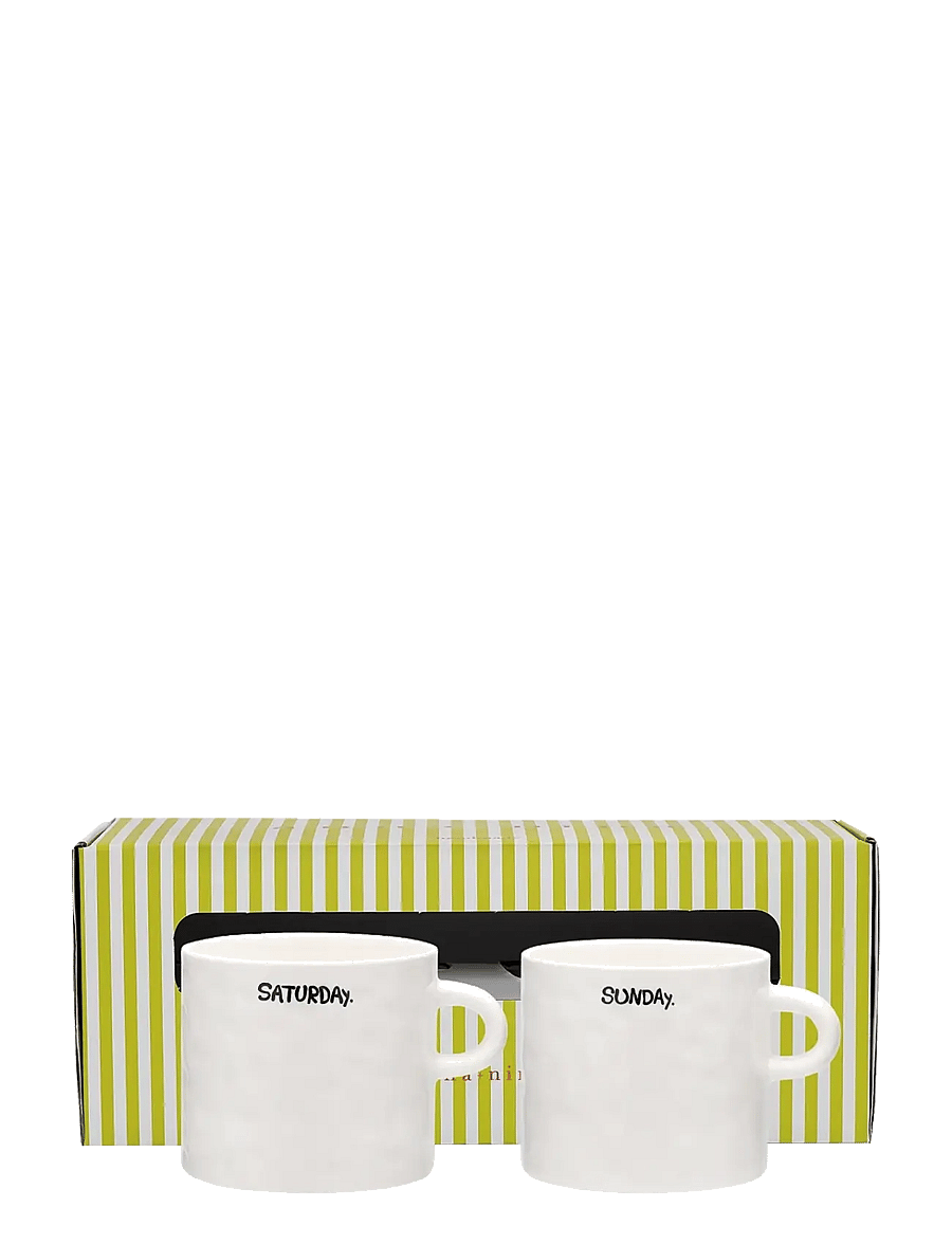 Anna + Nina - Weekend Tea Mug Set of 2 - white - 1