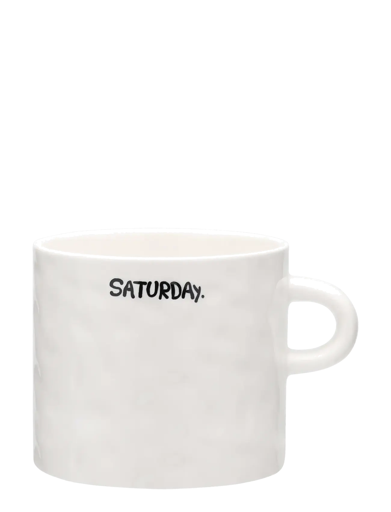 Anna + Nina Saturday Tea Mug - Servering - WHITE / white