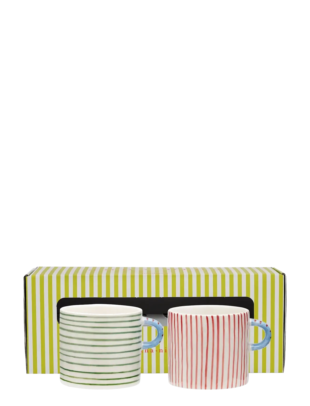 Anna + Nina Stripe Affair Tea Mug Set of 2 - Vis alt - MULTICOLOR / multi