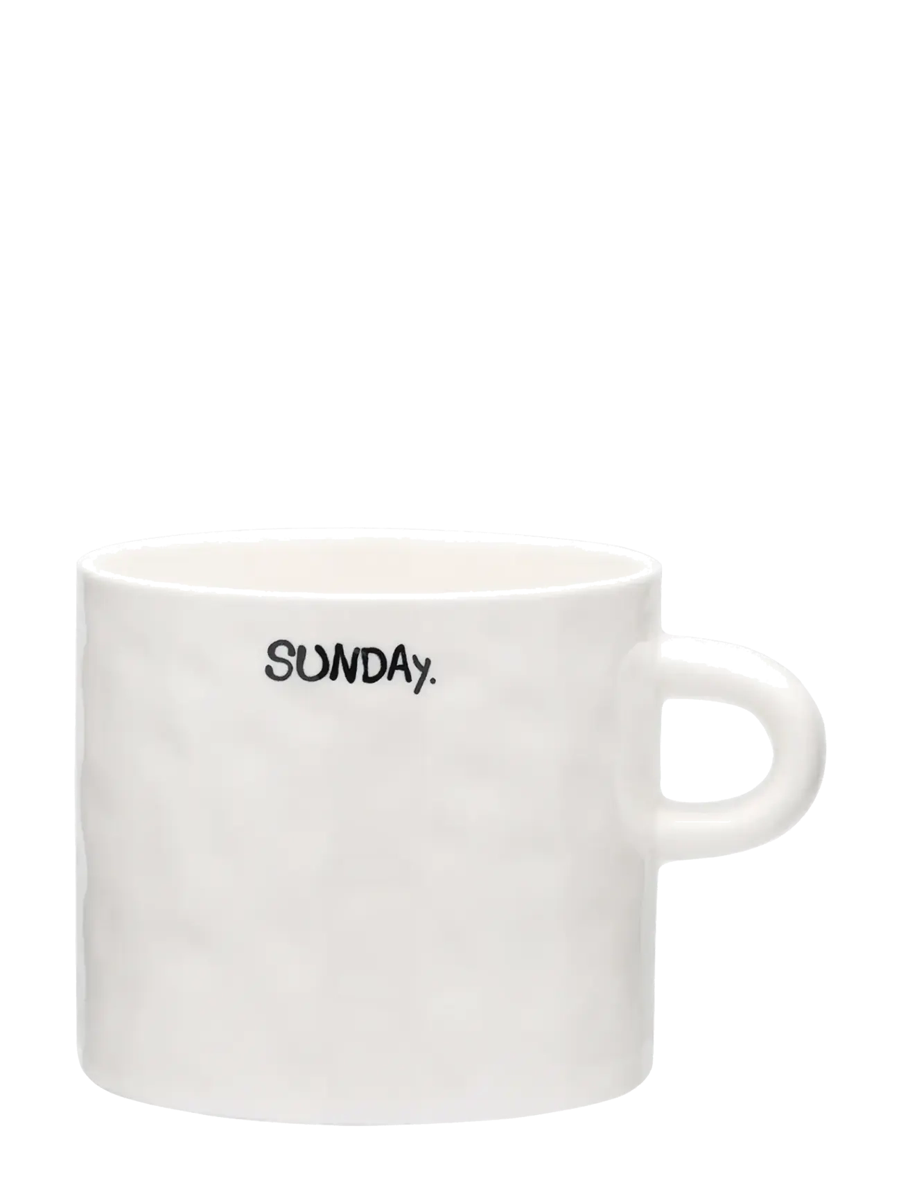 Anna + Nina Sunday Tea Mug - Servering - WHITE / white