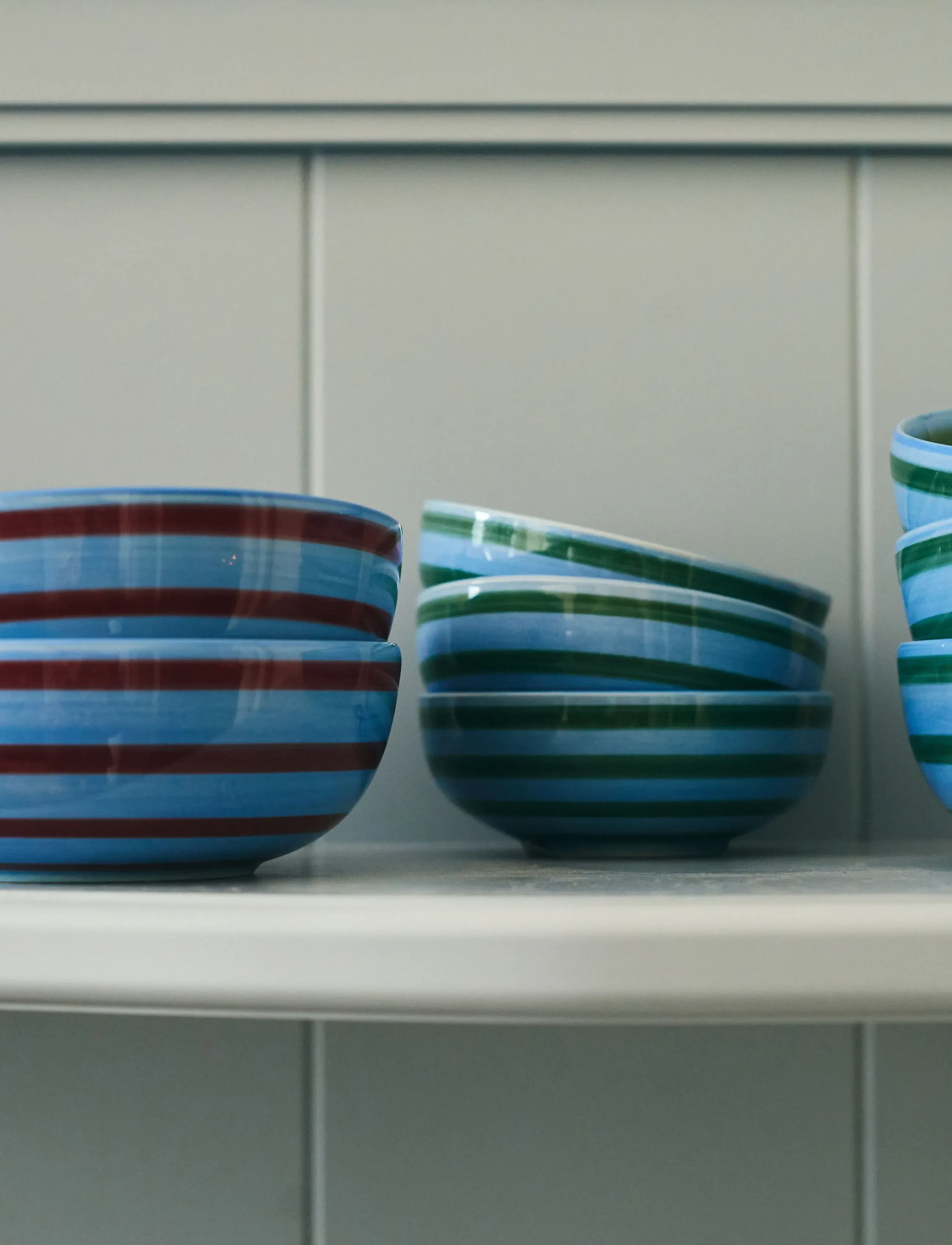 Anna + Nina - Tide & Leaf Bowl - multicolor - 0