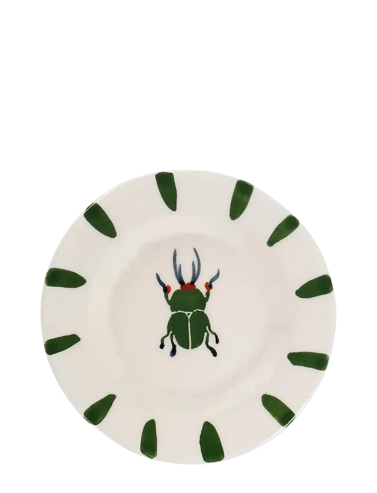 Anna + Nina Leafy Bug Wall Decoration Plate - Weihnachtsgeschenke - MULTICOLOR / green