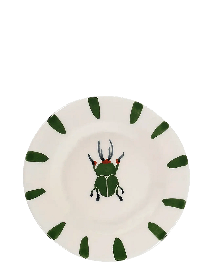 Anna + Nina - Leafy Bug Wall Decoration Plate - multicolor - 1