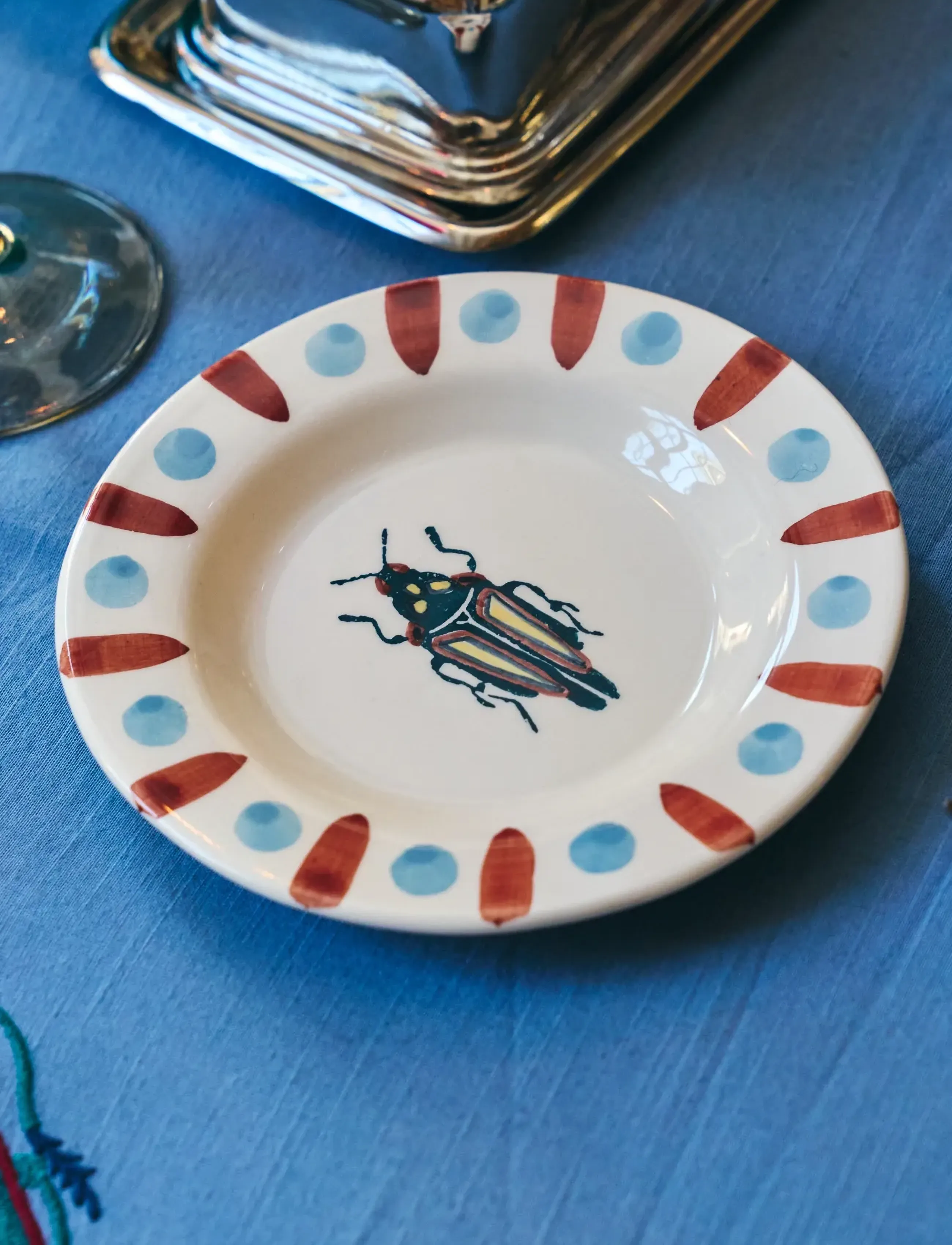 Anna + Nina - Beetle Bug Wall Decoration Plate - multicolor - 0