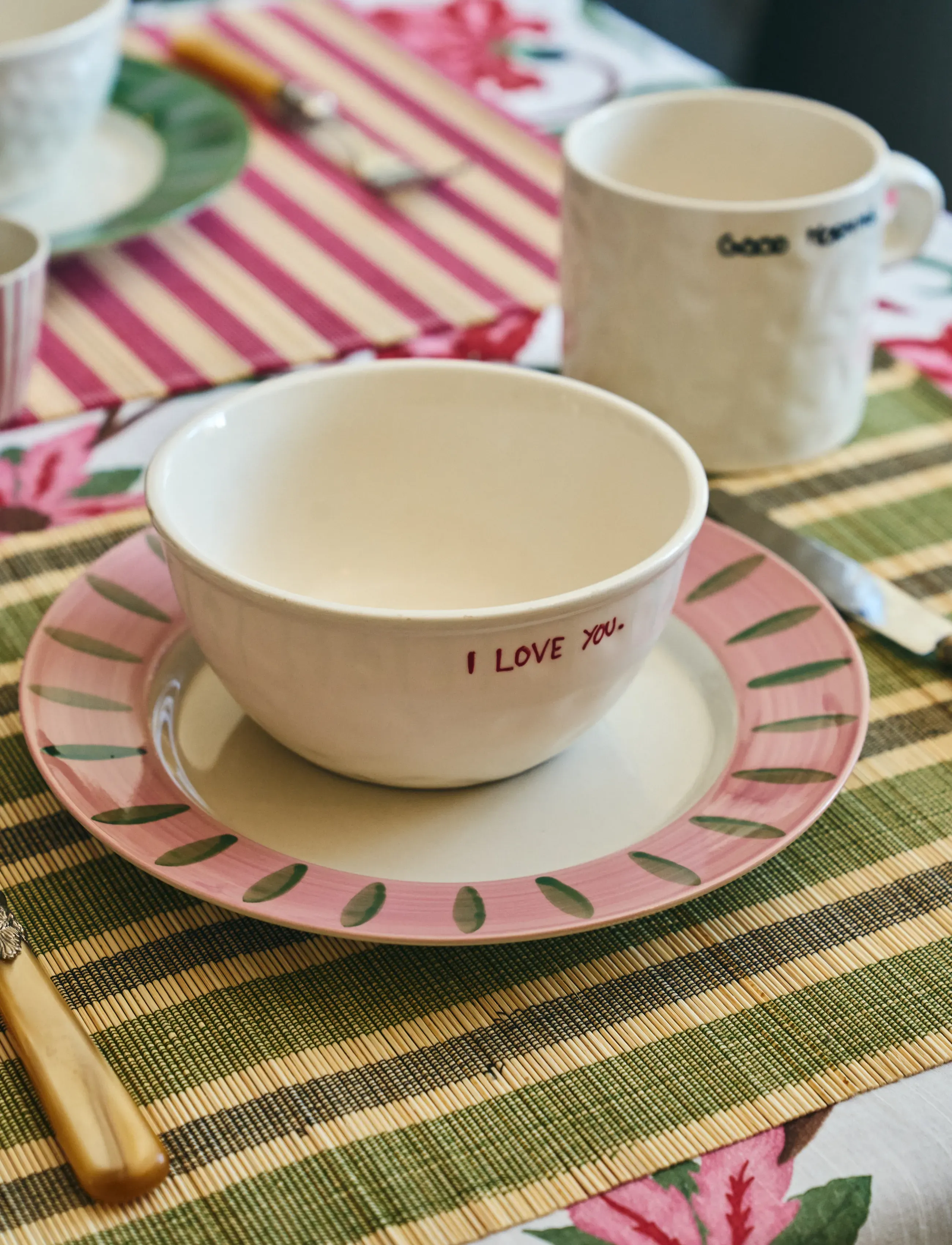 Anna + Nina - Rosebud Breakfast Plate - small plates - multicolor - 0