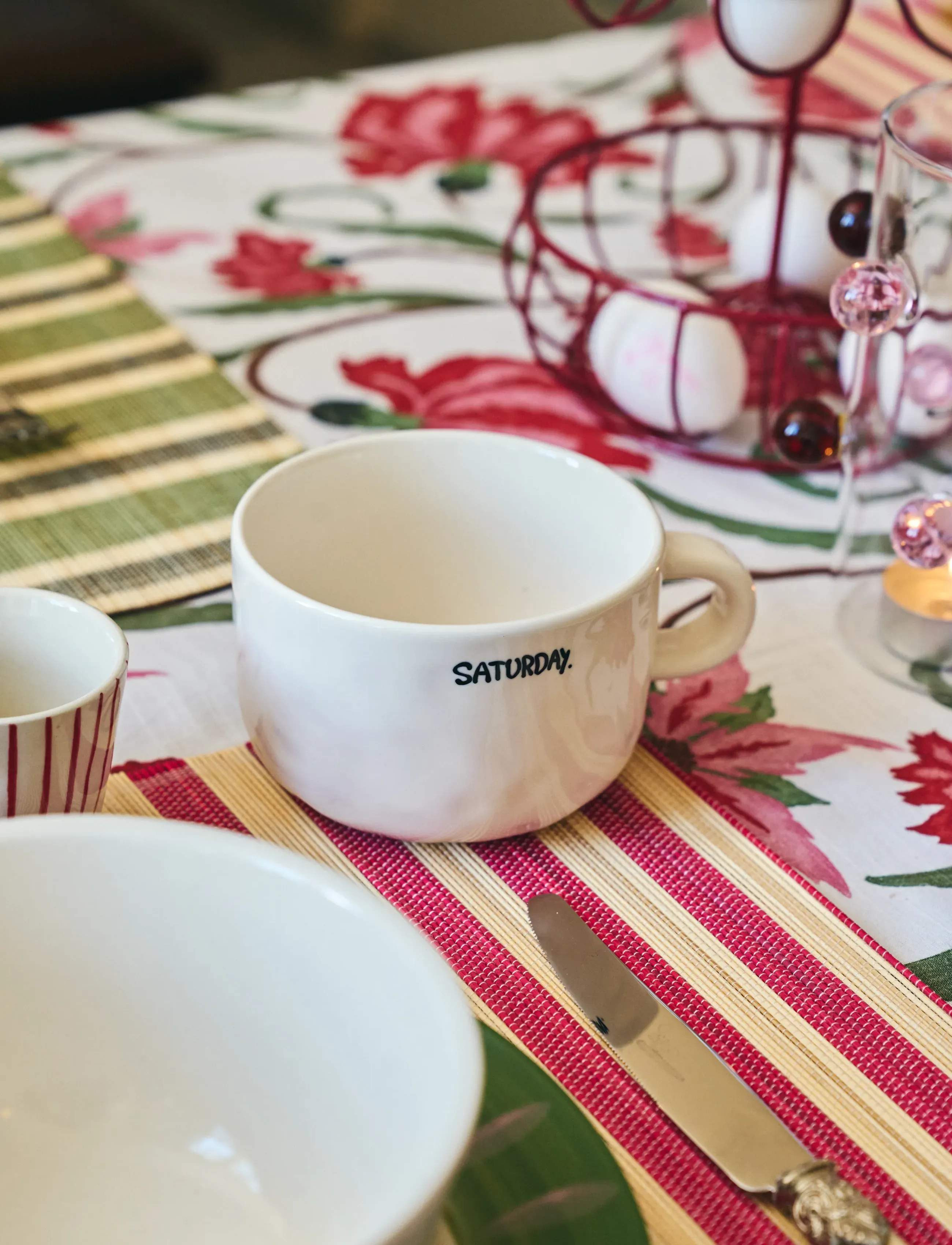 Anna + Nina - Saturday Cappuccino Mug - white - 0