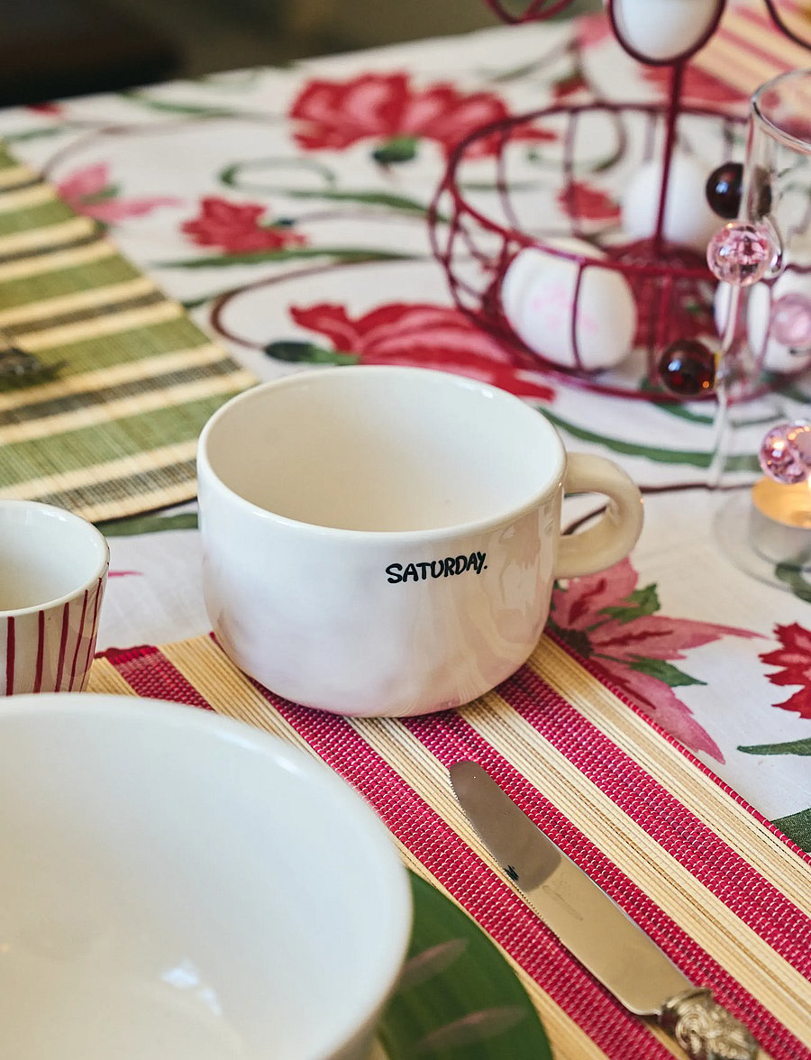 Anna + Nina - Saturday Cappuccino Mug - white - 0
