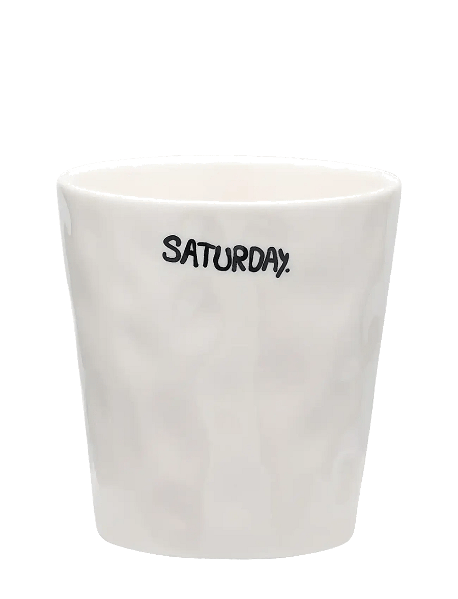 Anna + Nina - Saturday Coffee Cup - kaffetassen - white - 0