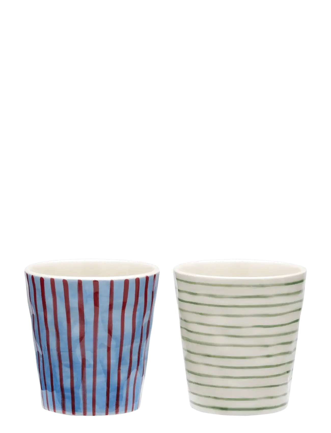 Anna + Nina Stripe Affair Coffee Cup Set of 2 - Borddækning - MULTICOLOR / multi