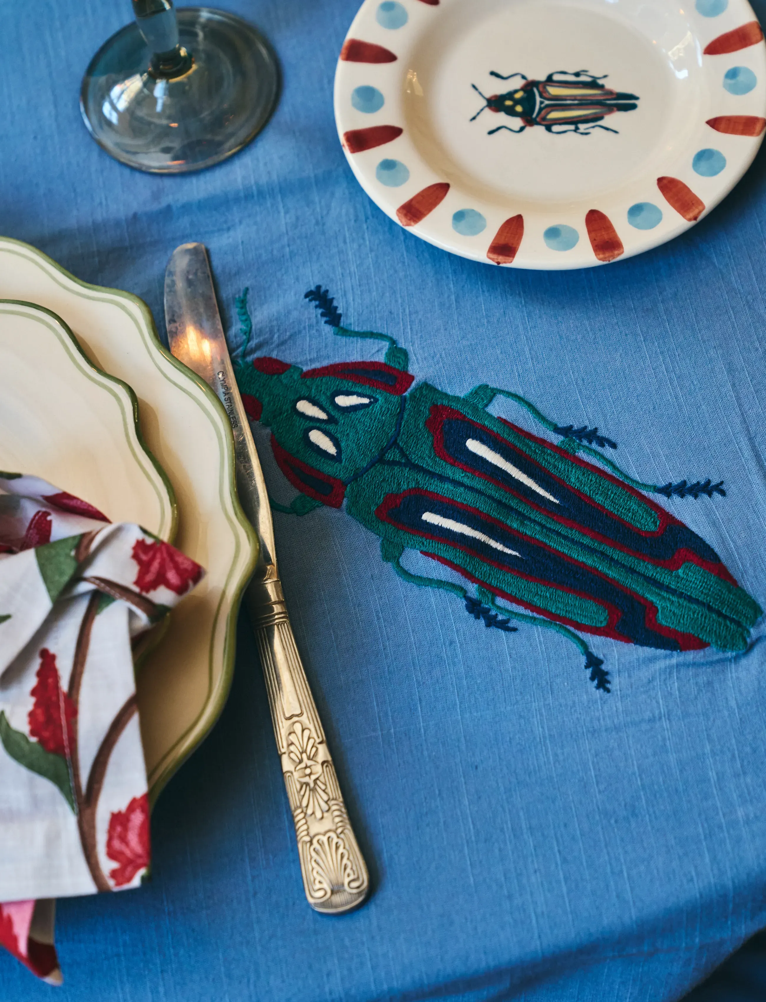 Anna + Nina - Bugging You Tablecloth - multicolor - 0