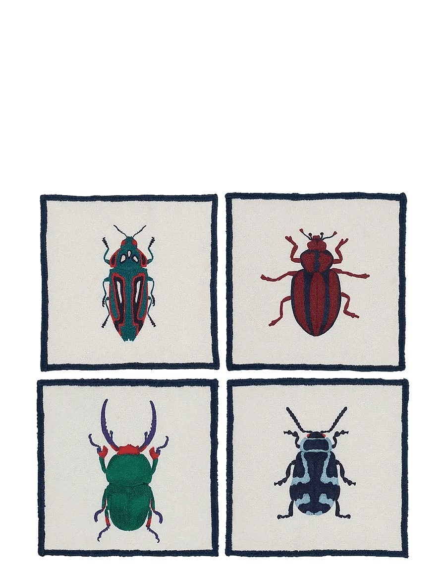 Anna + Nina - Bugging You Coaster Set of 4 - glasuntersetzer - multicolor - 0