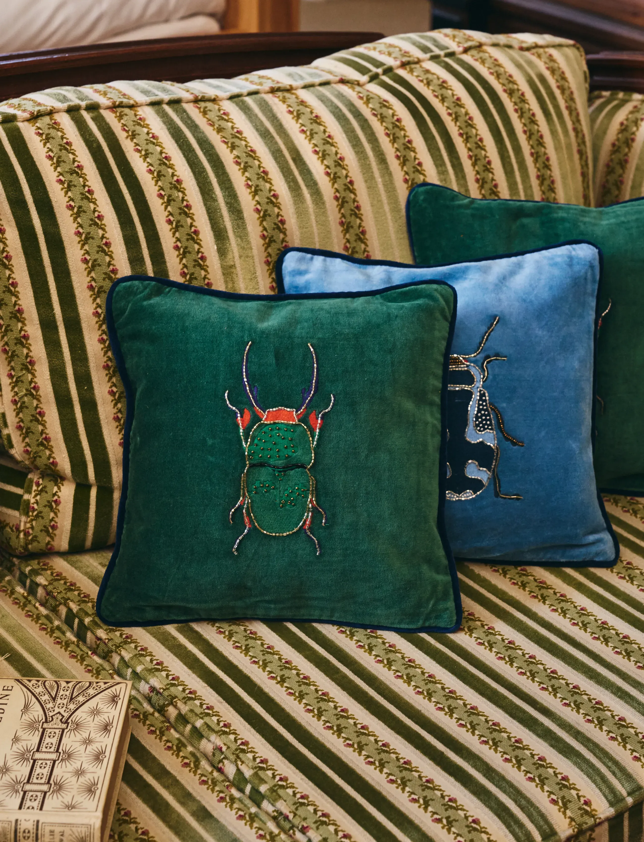 Anna + Nina - Buggy Olive Cushion - green - 2