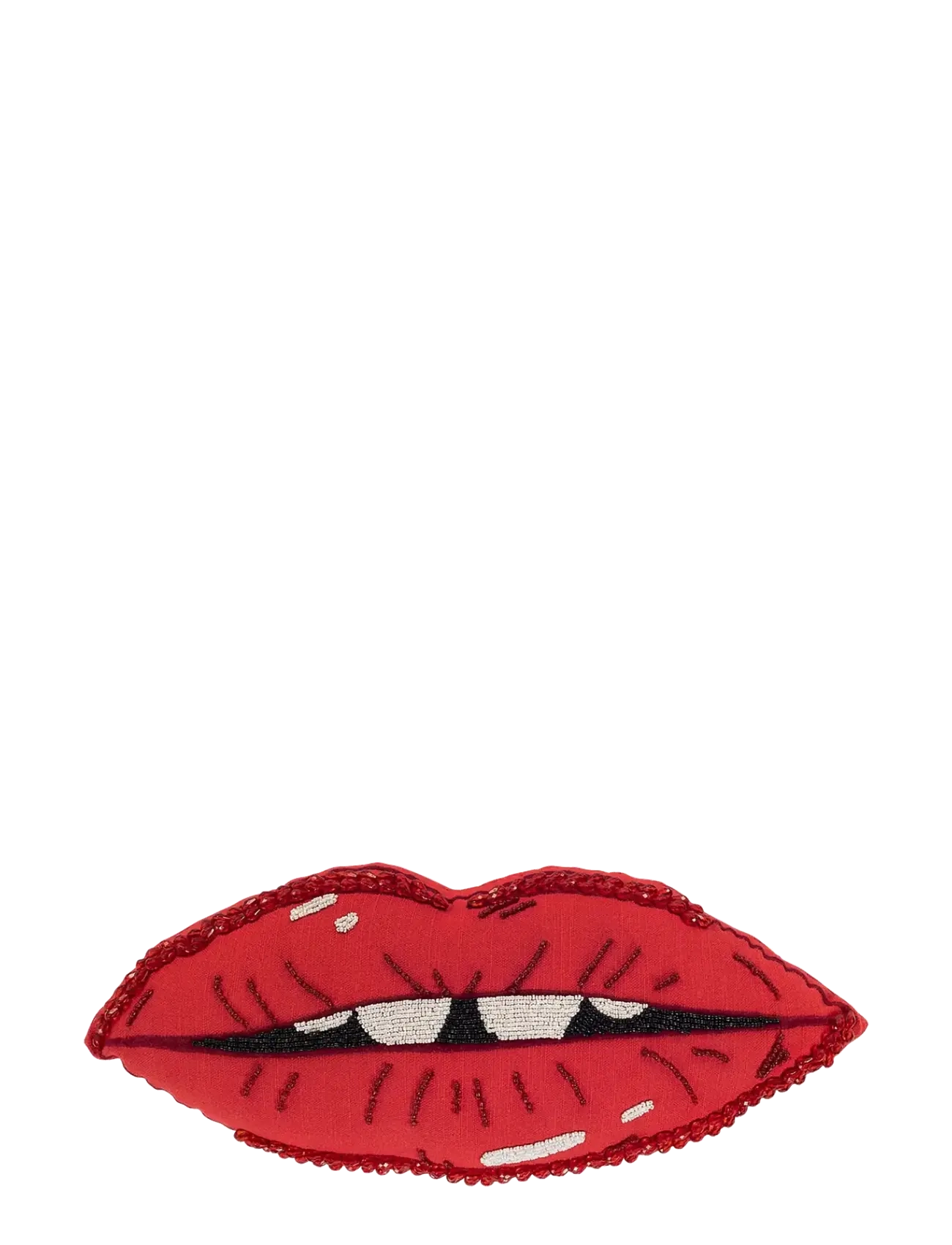 Anna + Nina Pout Cushion - Textilien - RED / red