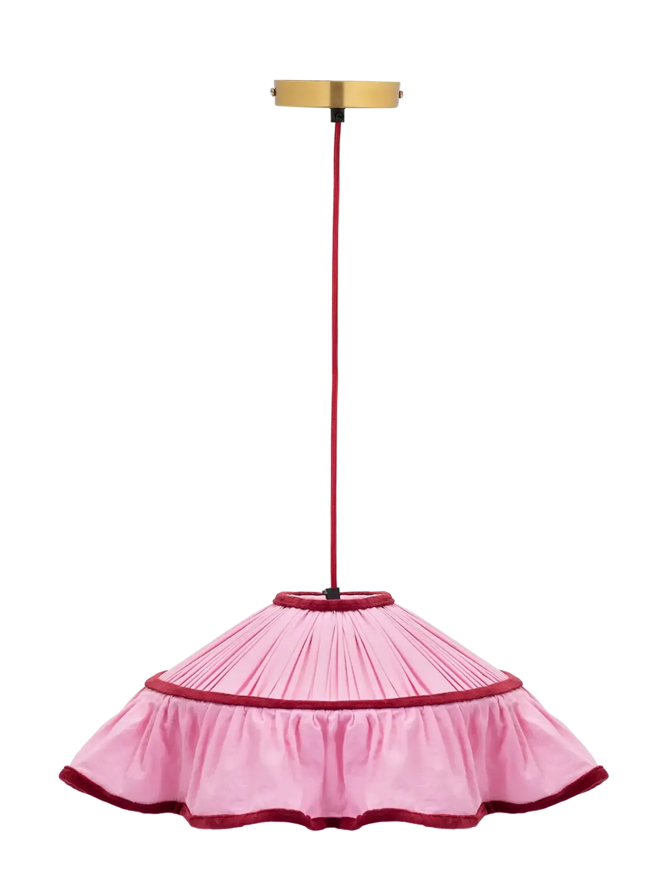 Anna + Nina Blossom Frill Lamp - Belysning - PINK / pink/rose
