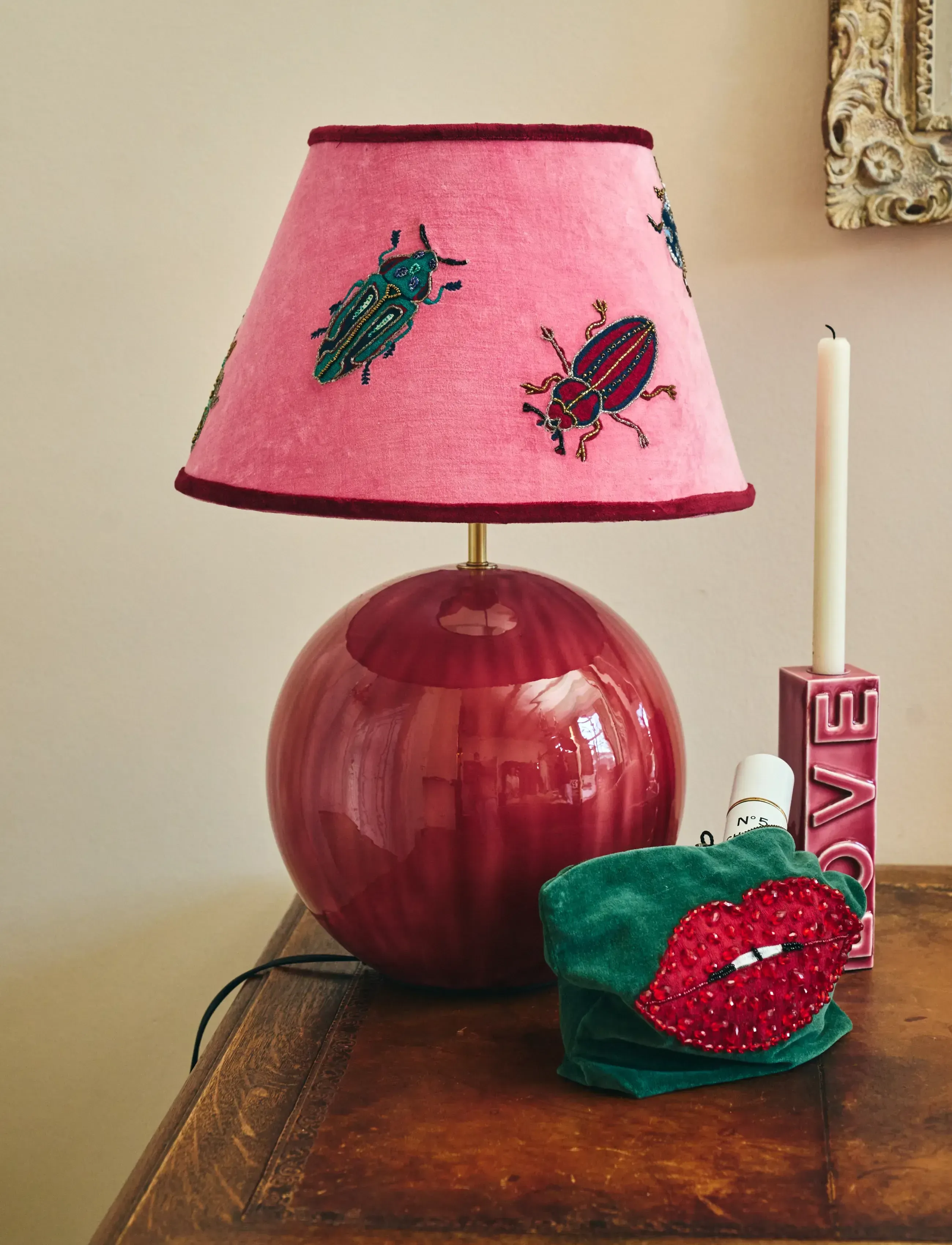 Anna + Nina - Bugging You Lamp Shade - pink - 0