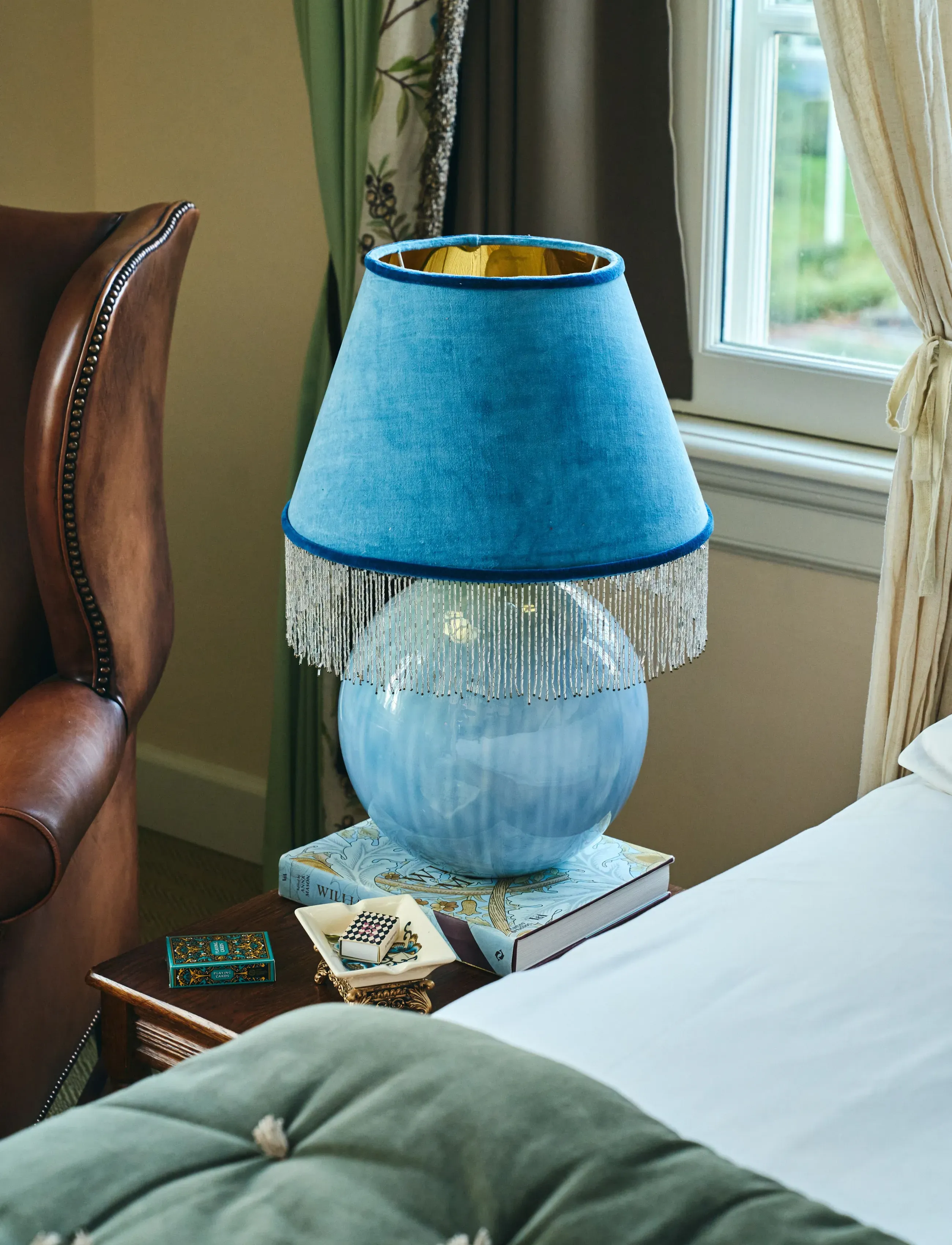 Anna + Nina - Arden Lamp Stand - blue - 0