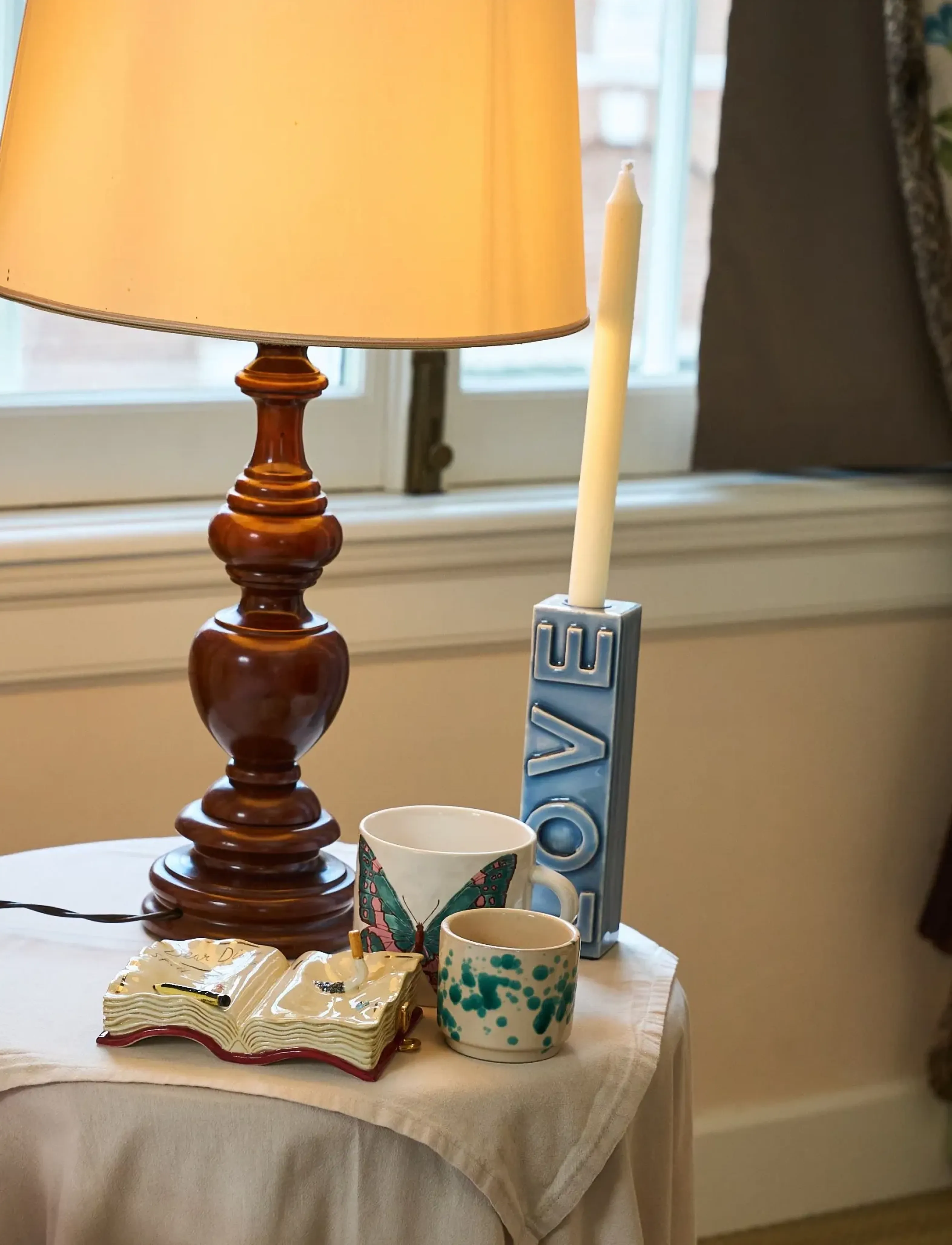 Anna + Nina - Love Mist Candle Holder - blue - 0