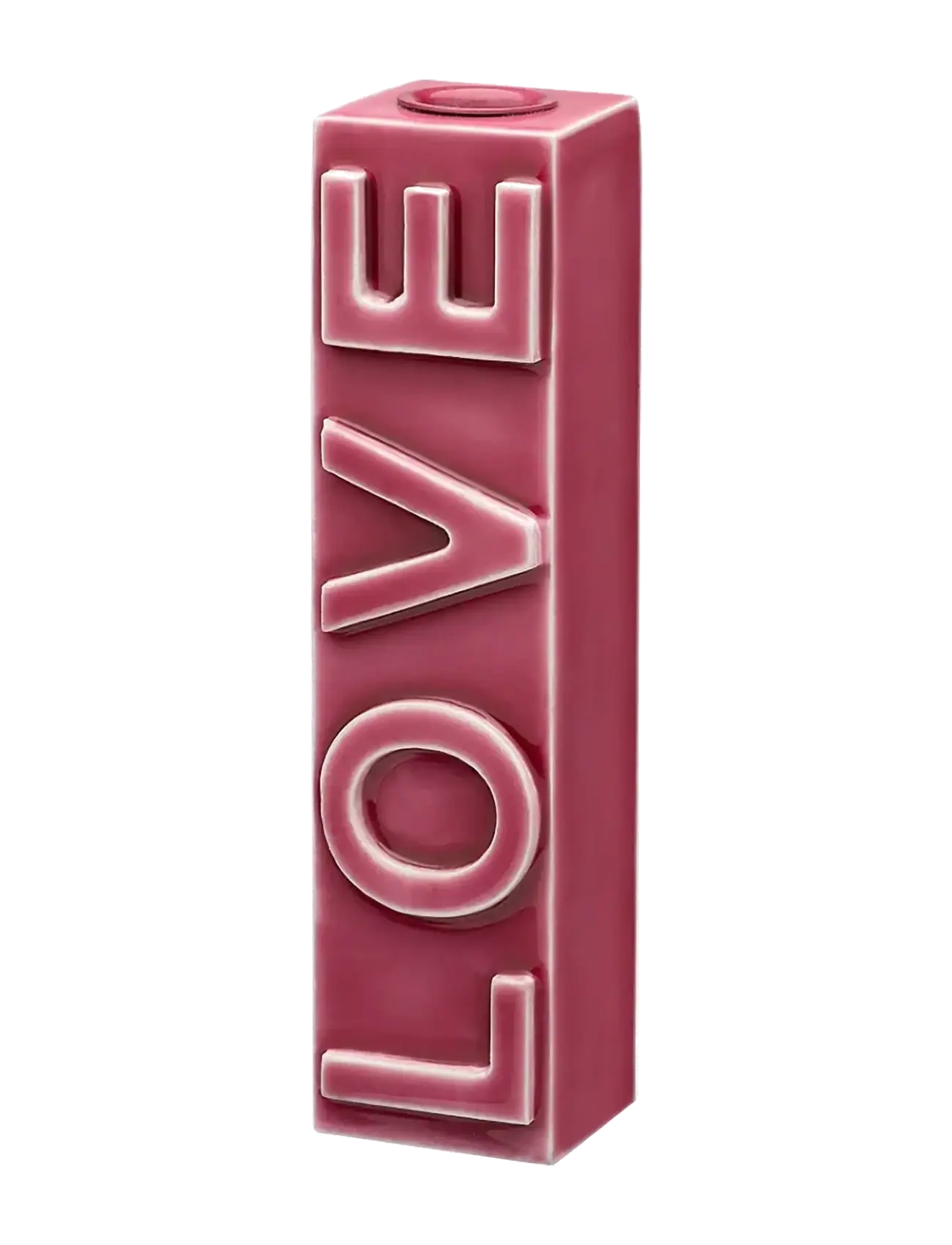 Anna + Nina Love Blossom Candle Holder - Candle holders & Candlesticks - PINK / pink/rose