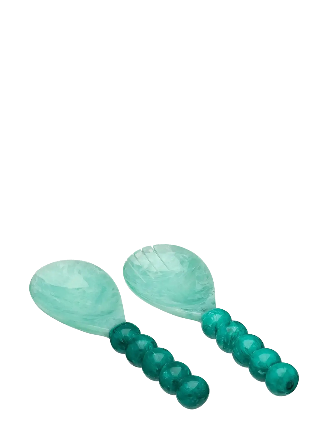 Anna + Nina Basil Salad Server Set - Julklappar - GREEN / green