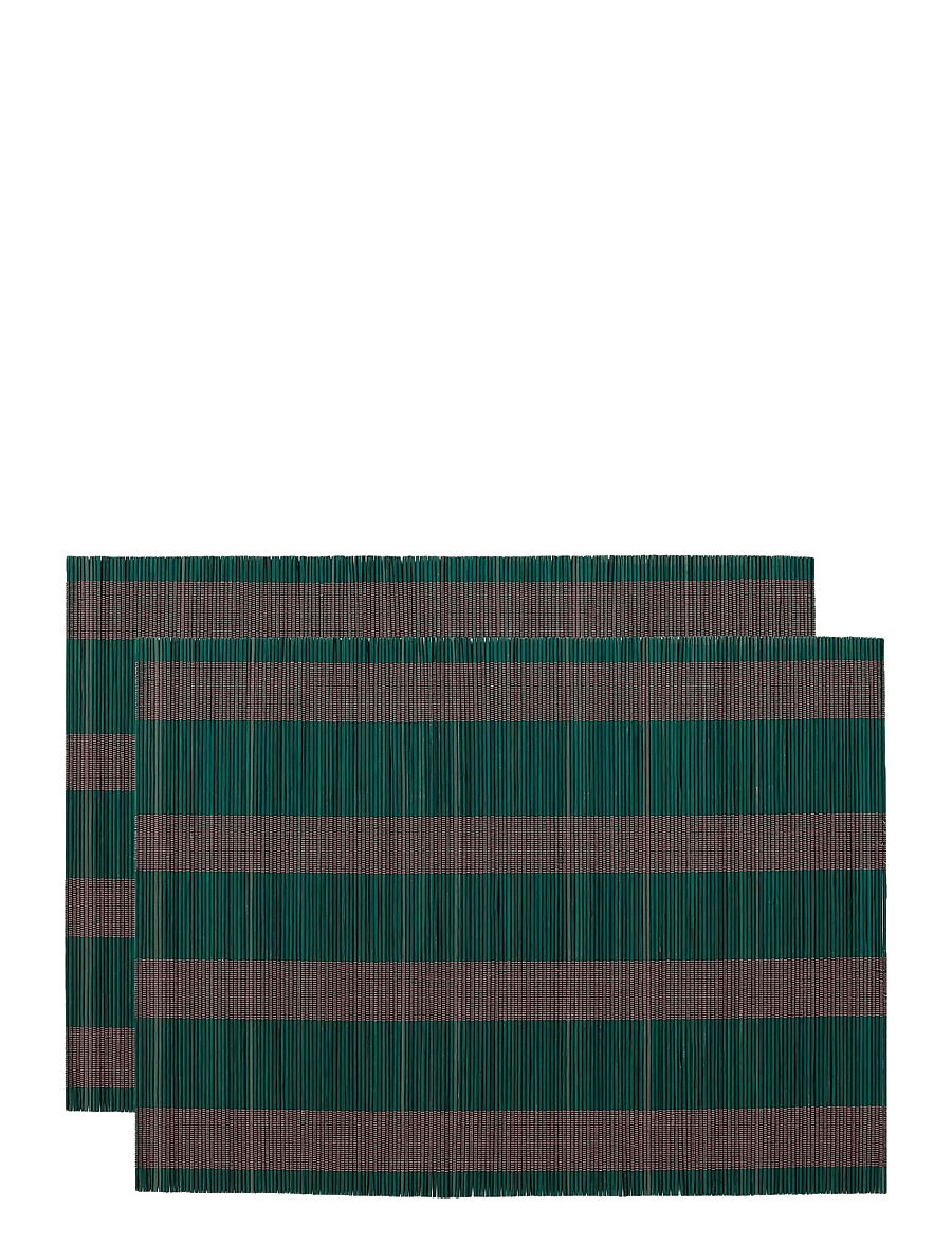 Anna + Nina - Wisteria Stripe Placemat Set of 2 - platzdeckchen - multicolor - 0