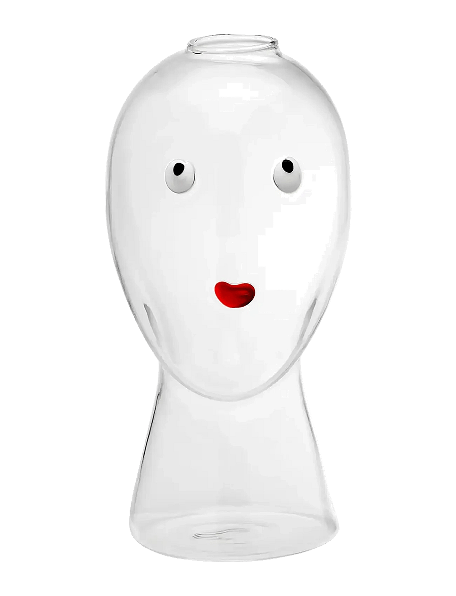 Anna + Nina - Head Over Heels Vase - vasen - red - 1