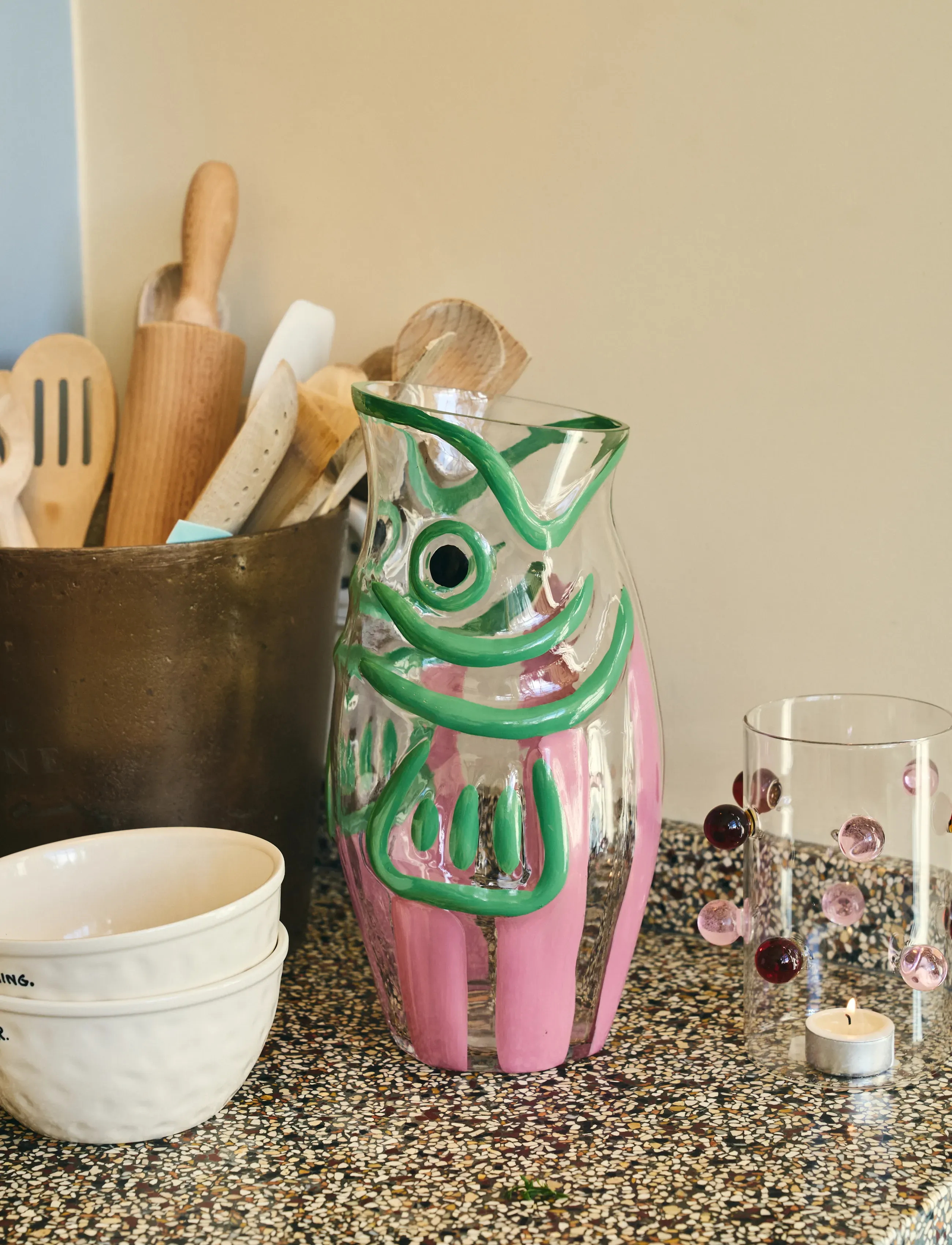 Anna + Nina - Fish & Sip Jug - multicolor - 0