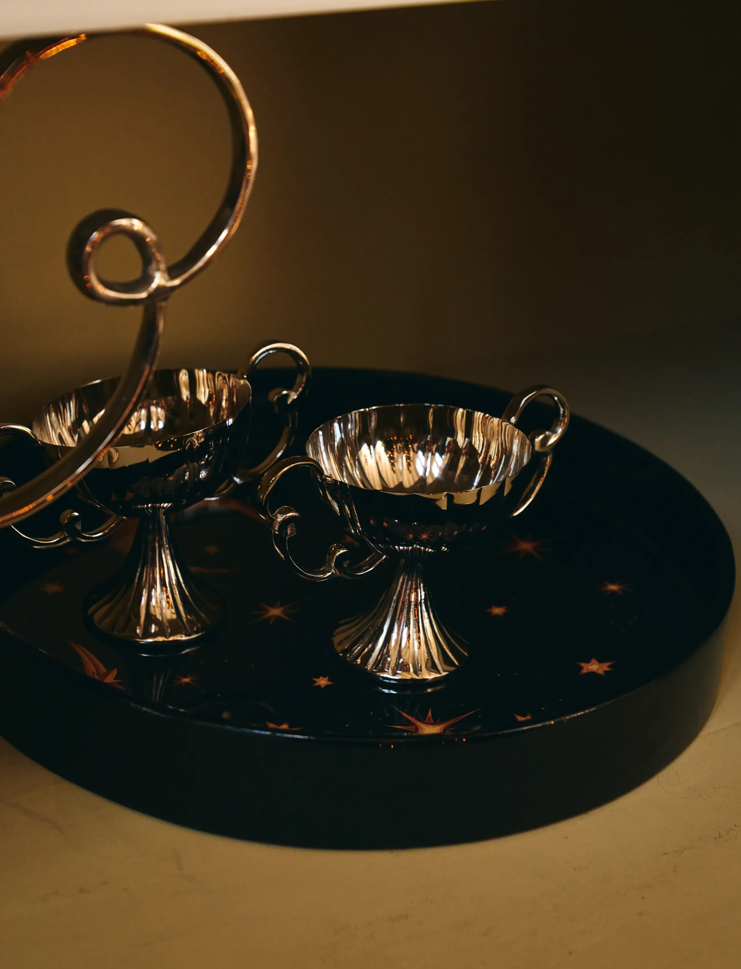 Anna + Nina - Argent Eve Dessert Coupe - christmas tableware - silver - 3