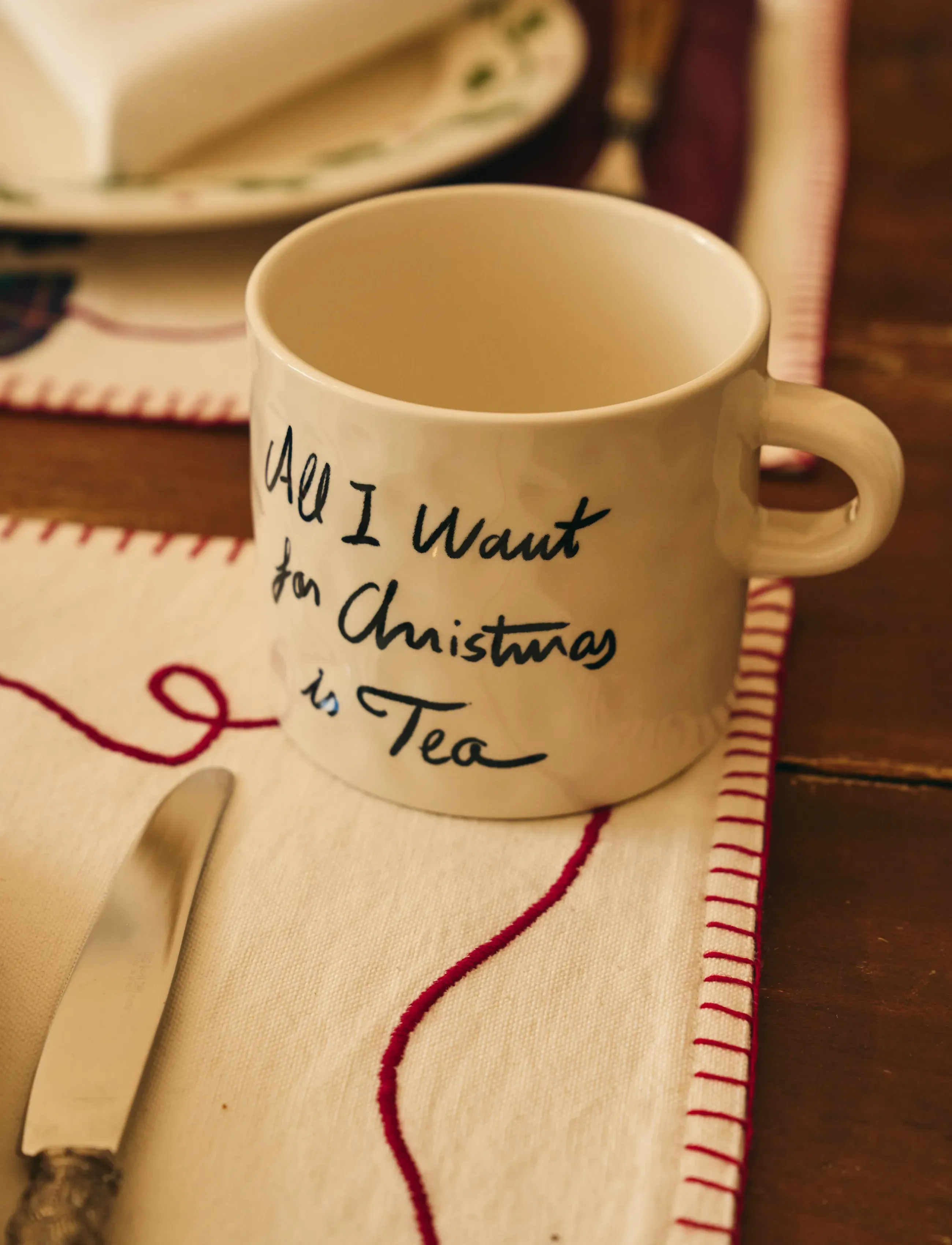 Anna + Nina - All I Want Is Tea Mug - white - 0