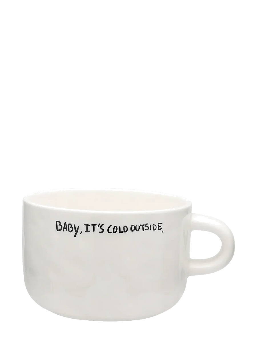 Anna + Nina - It’s Cold Cappuccino Mug - weihnachts-tischgedecke - white - 1