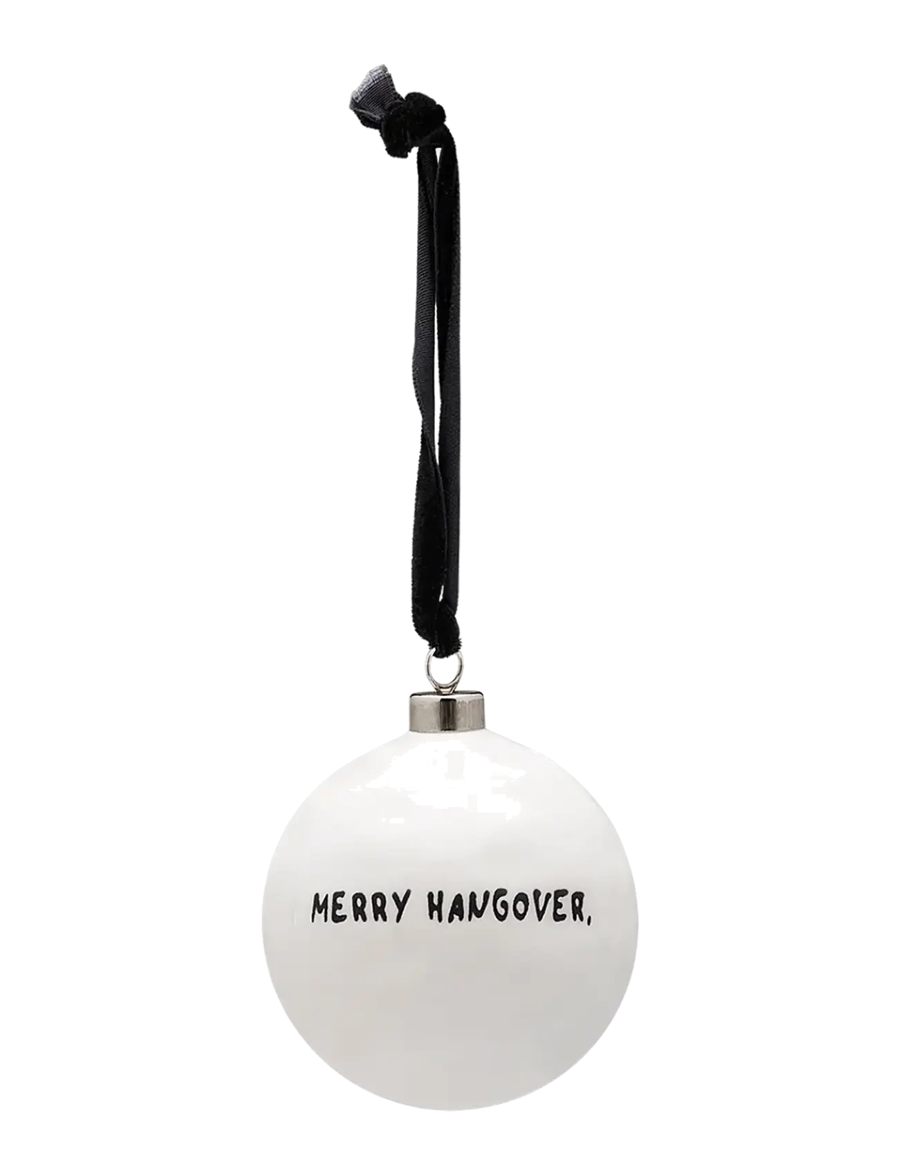 Anna + Nina Merry Hangover Ornament - Inredning - WHITE / white