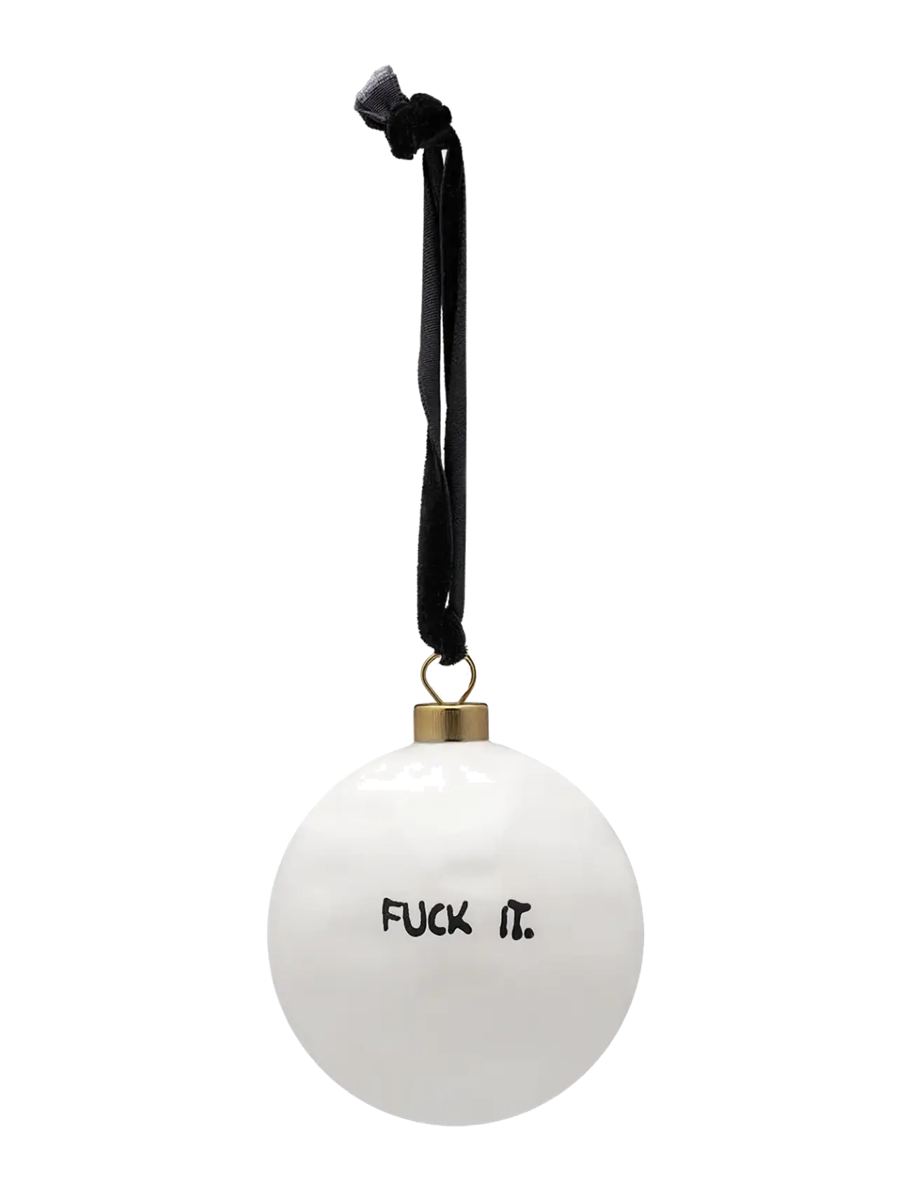 Anna + Nina Fuck It Ornament - Inredning - WHITE / white